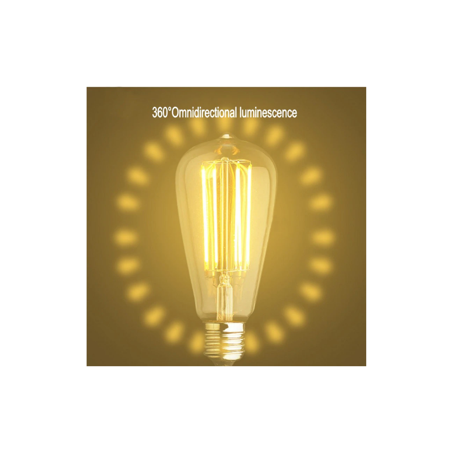 Ampolleta Vintage LED de filamento Edison ST64-3