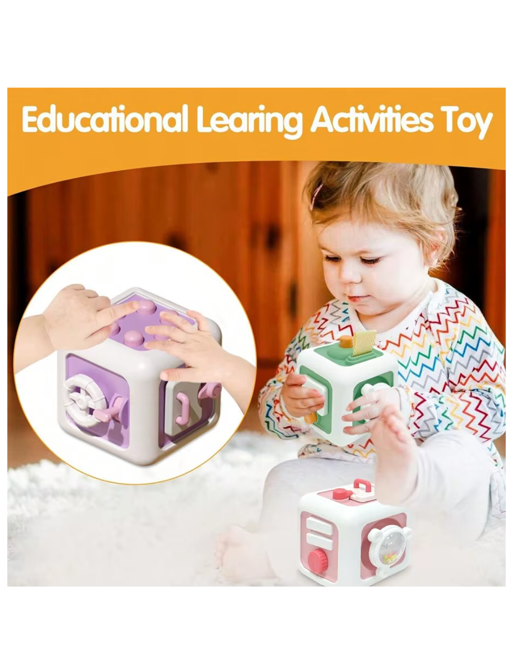 CUBO SENSORIAL COGNITIVO  EDUCATIVO  6 en 1  MONTESSORI-3