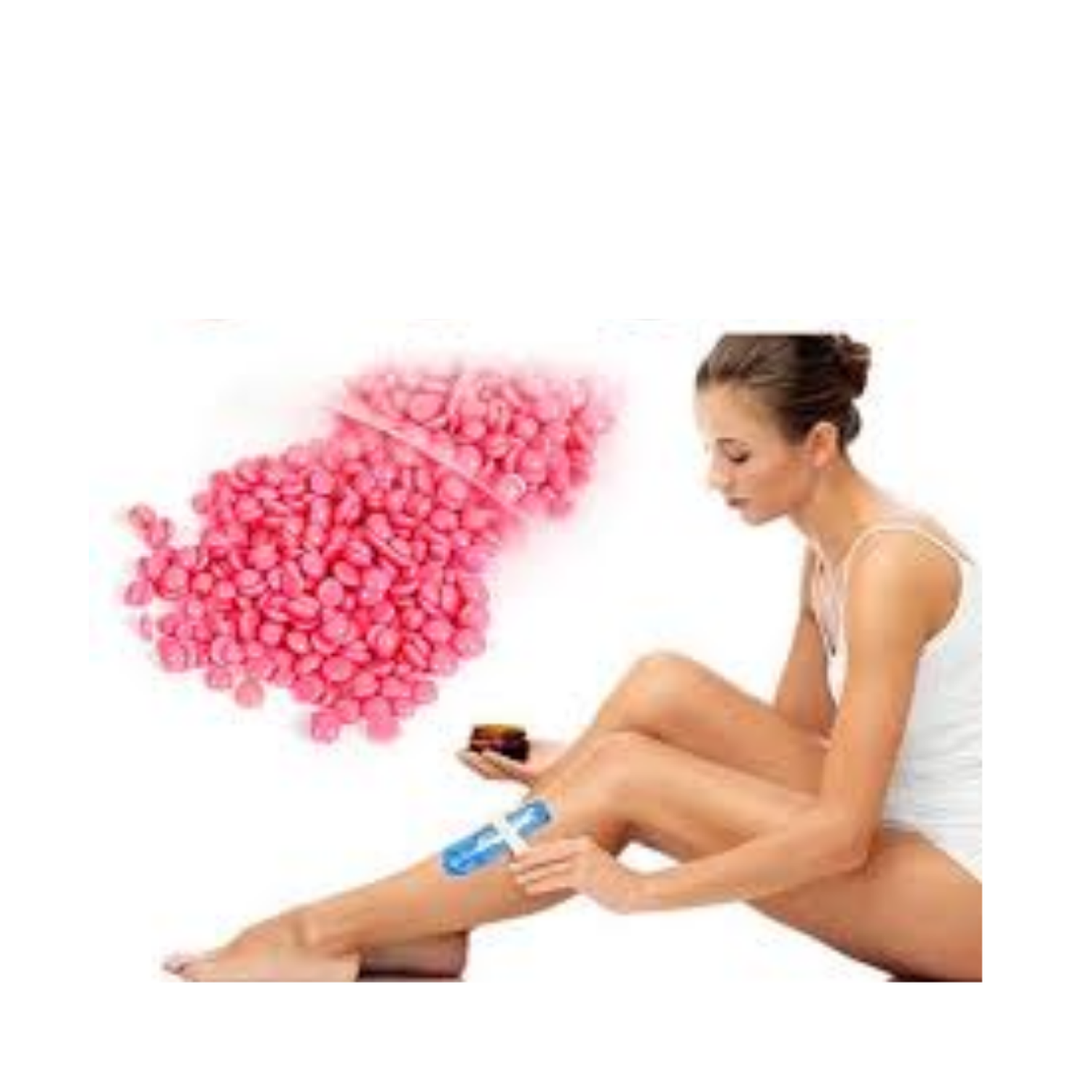 CERA ELASTICA DEPILATORIA EN PERLAS 400 GR ROSA-0