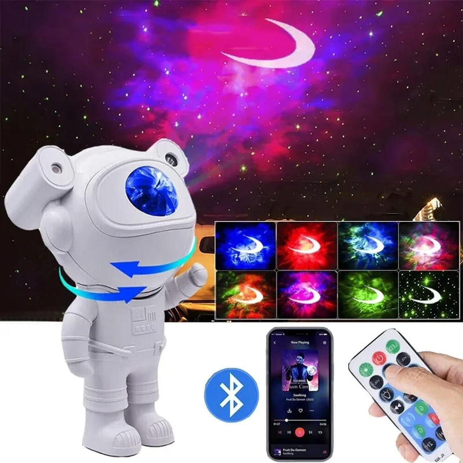 PROYECTOR GALAXIA CON ALTAVOZ BLUETOOTH ASTRONAUTA-1