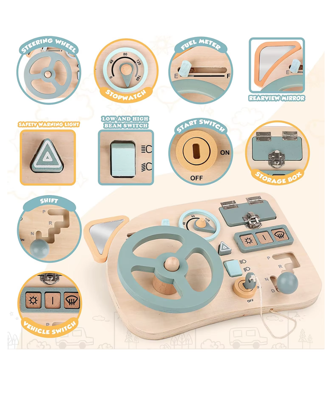 TABLERO DE VOLANTE SENSORIAL MONTESSORI-3