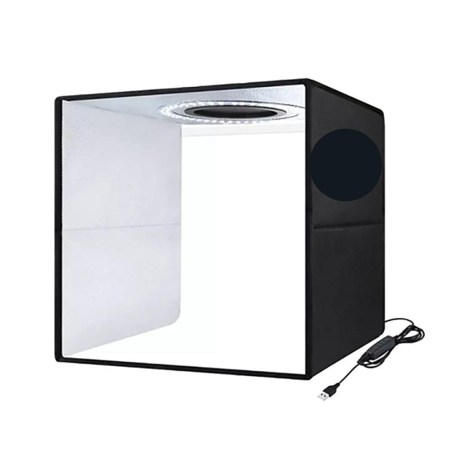 CAJA DE LUZ PORTATIL ESTUDIO FOTOGRAFICO 30CM-0