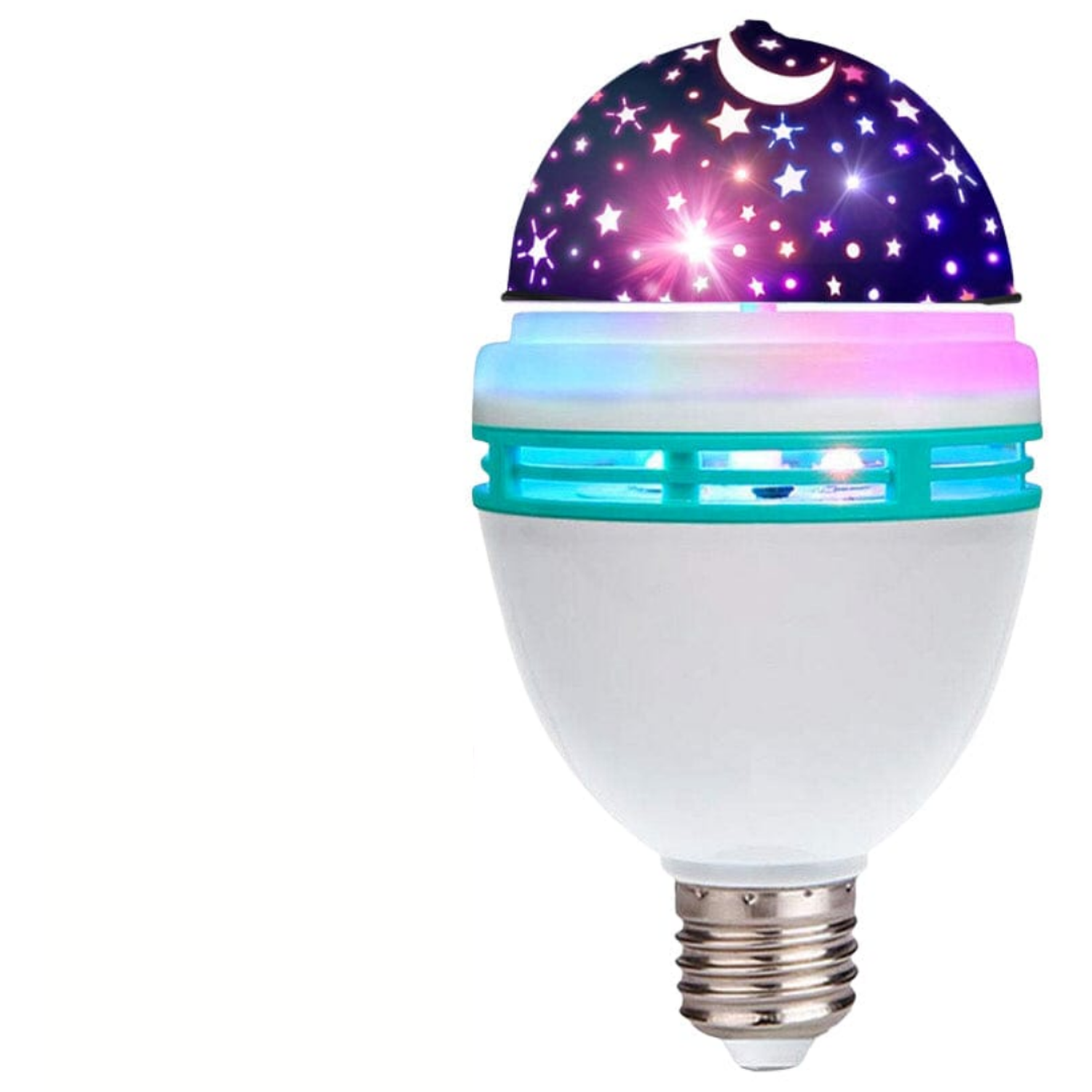 AMPOLLETA LED MULTICOLOR DISCO GIRATORIA ESTRELLAS-2