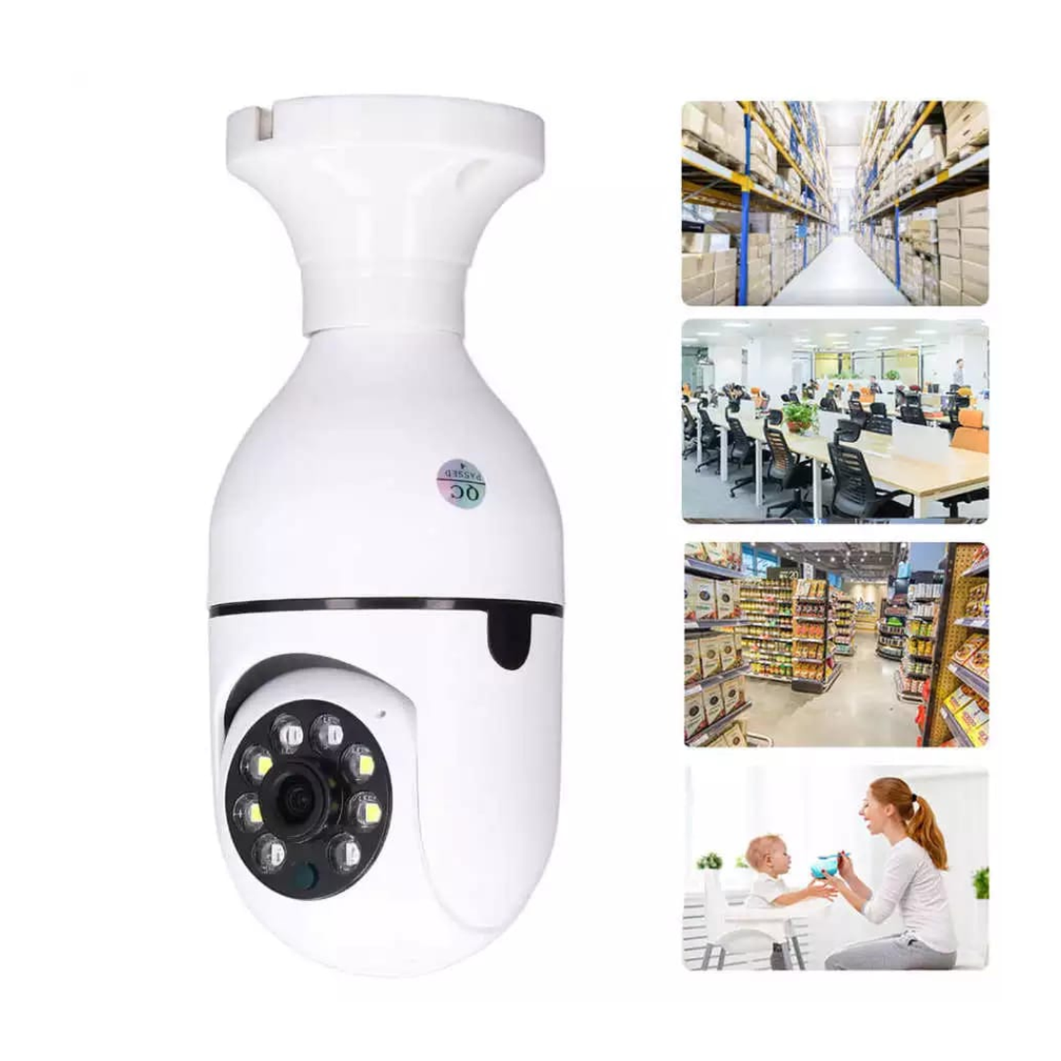 CAMARA IP AMPOLLETA WIFI 360° E27-3