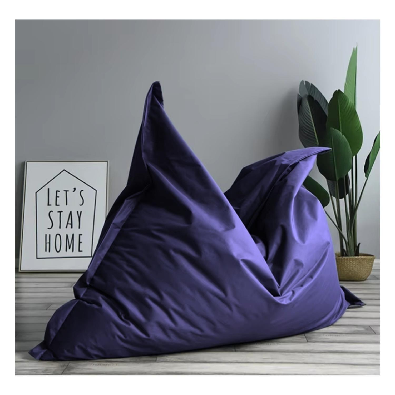 Cojin Gigante Impermeable Puff 600D 180X140 Cm Azul-5