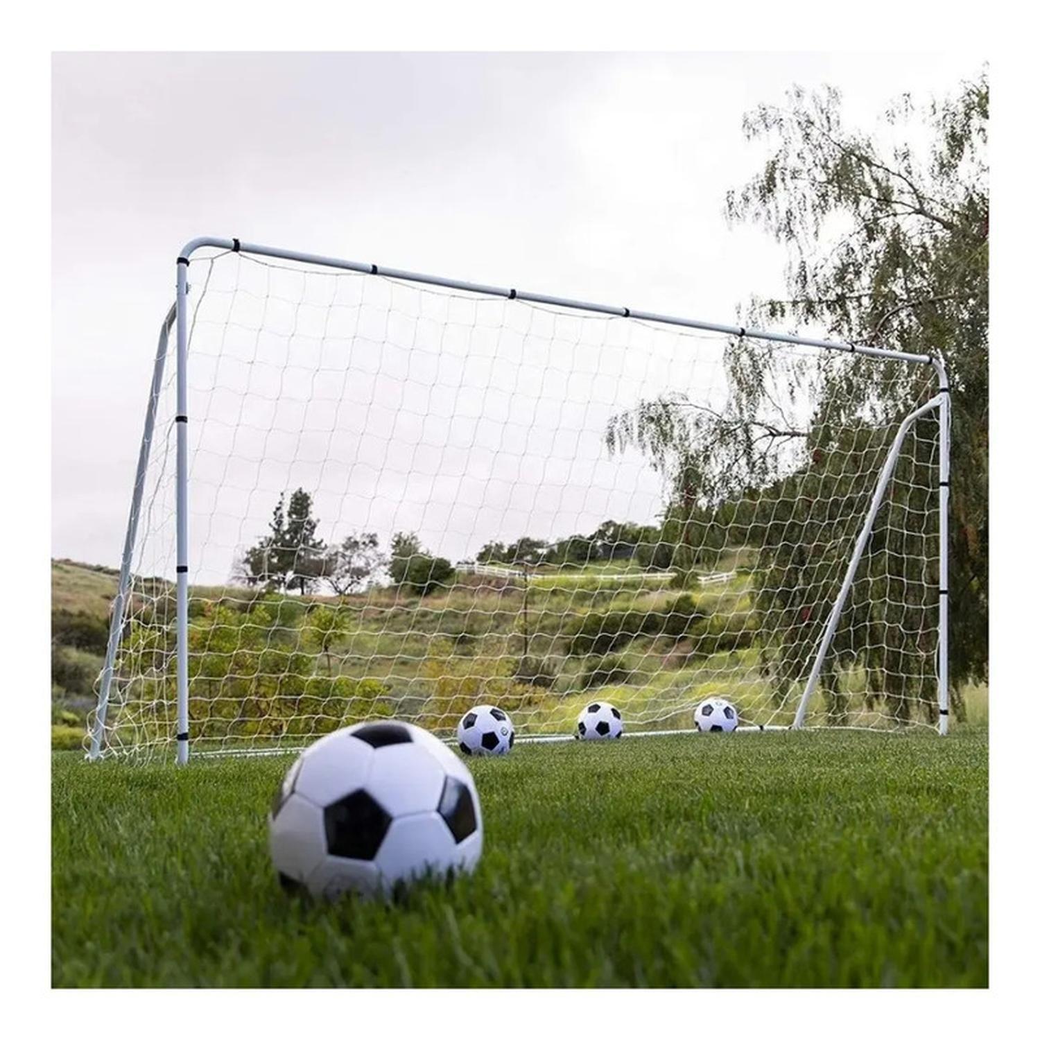 Pack 2 Arcos Futbol Metal Fierro 213X150X75 Cm Red-5