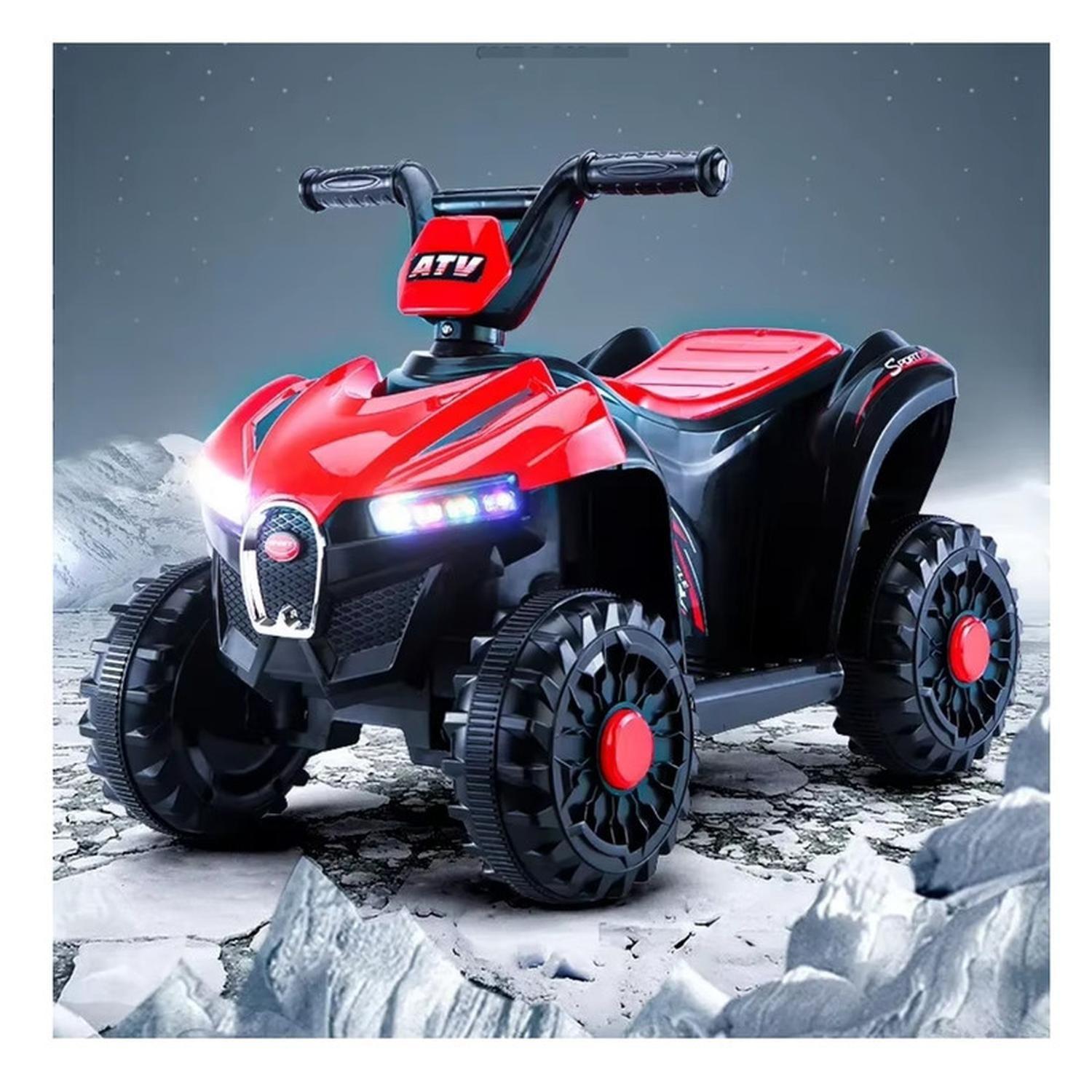 Moto Electrica Bateria Auto Niño Luz Y Sonido D68 Roja-6