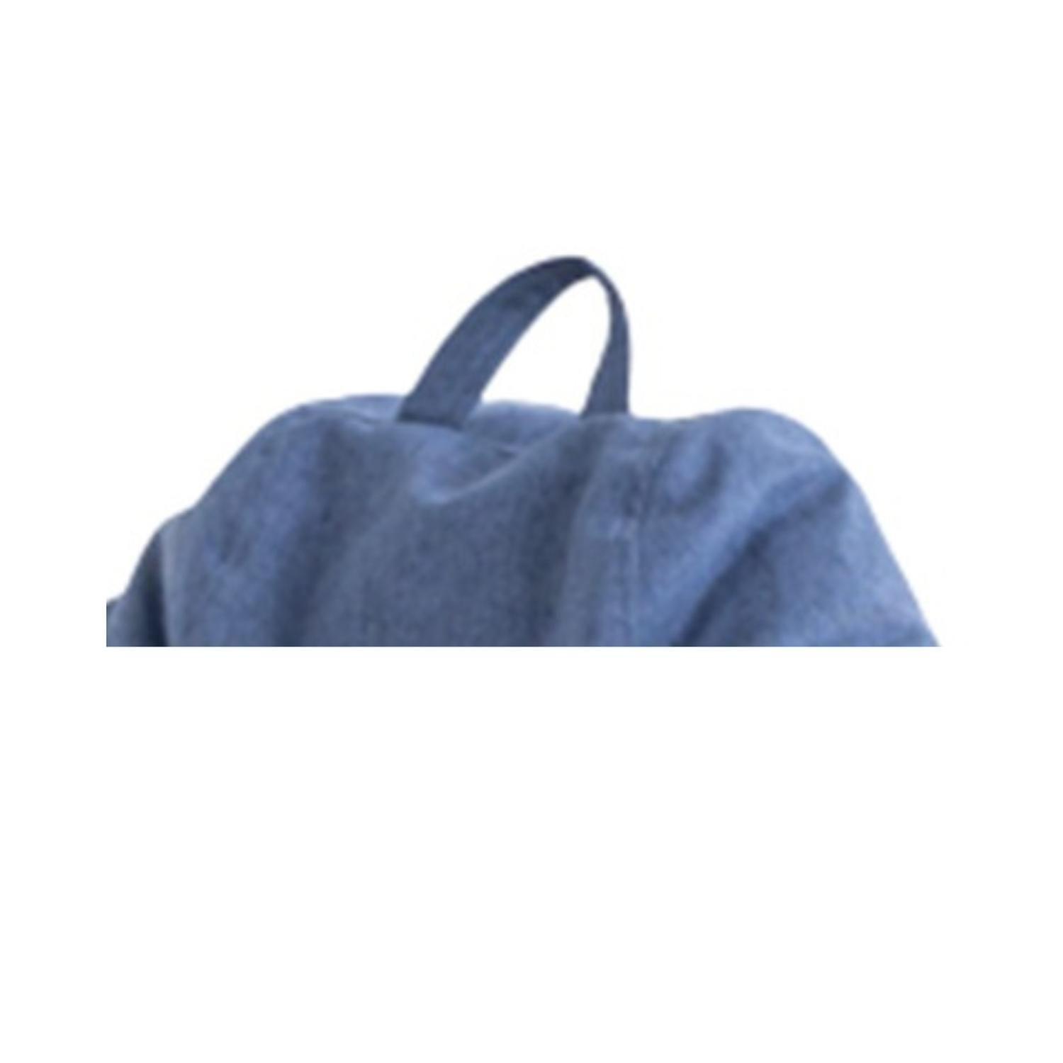 Puff Pera Simil Lino 90x110 Cm Denim-1