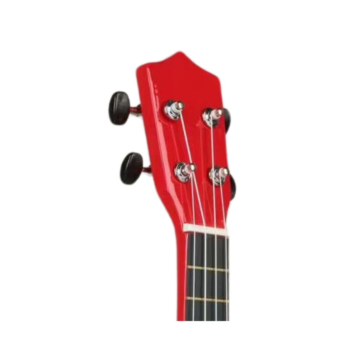 Ukelele 23". Incluye Funda. Color Rojo-2
