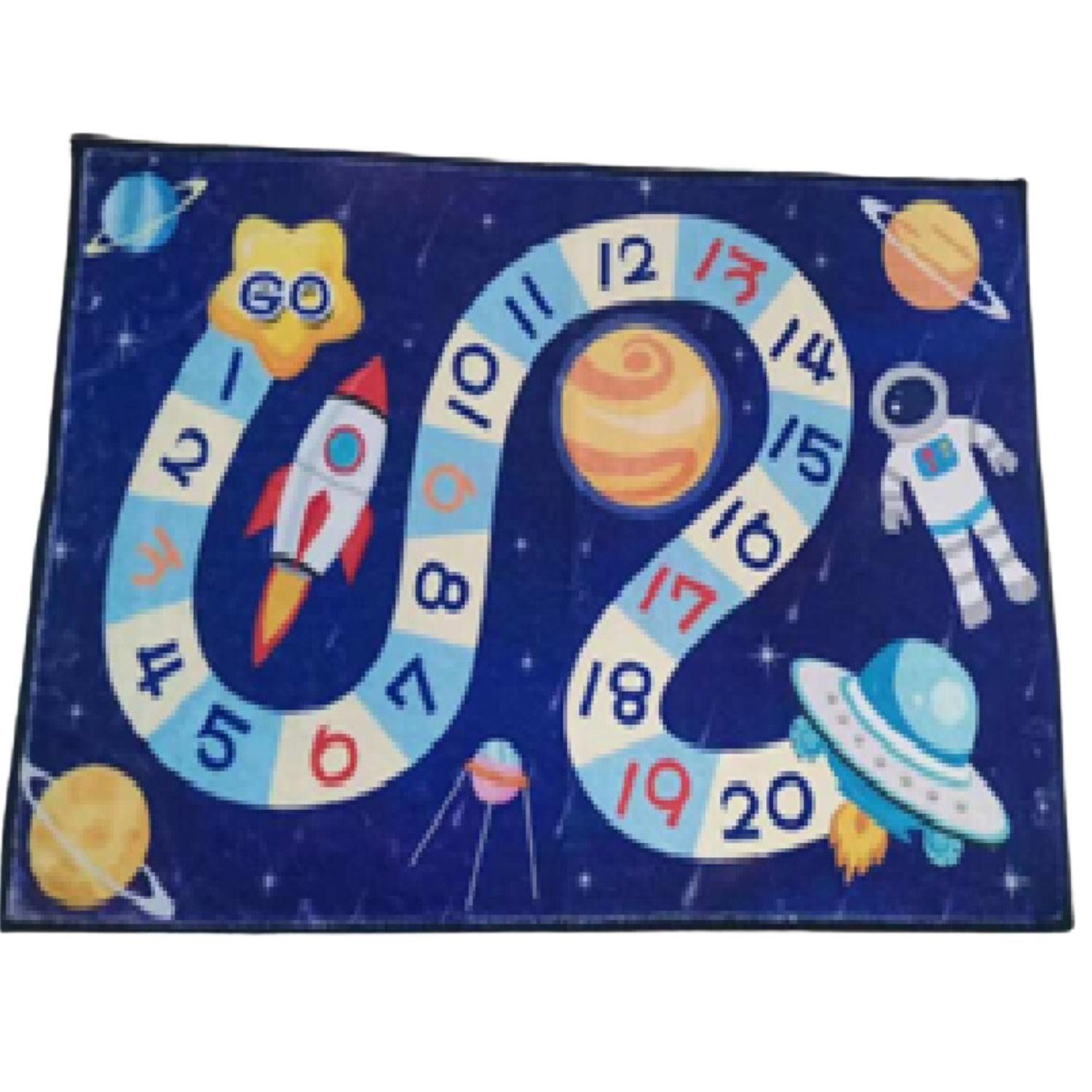 Alfombra Infantil Universo 80x120 cm Tapete Dormitorio Sala-1