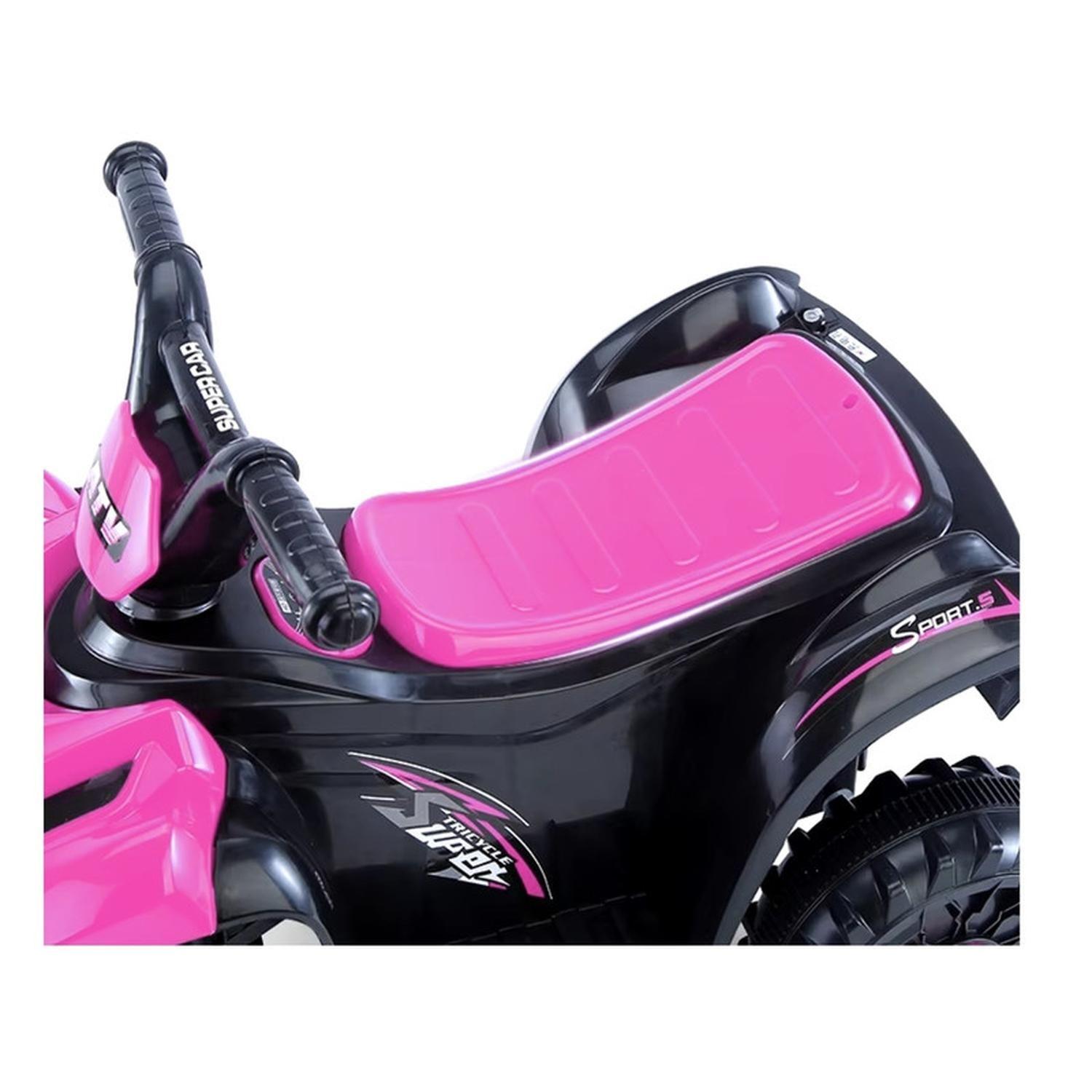 Cuatrimoto Auto Electrico Infantil Luz Sonido Bateria Fucsia-6