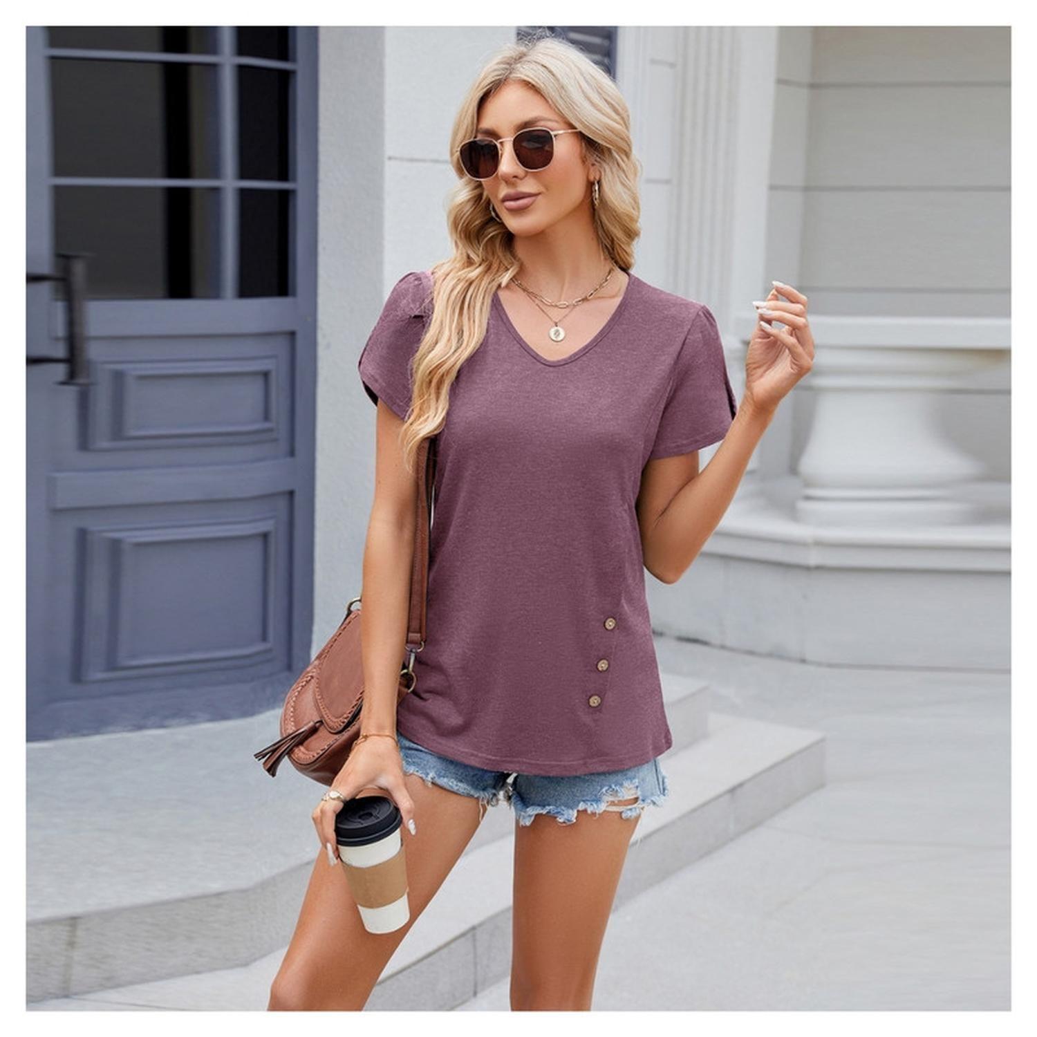 Polera Lactancia Maternidad Ema Manga Corta Malva-2