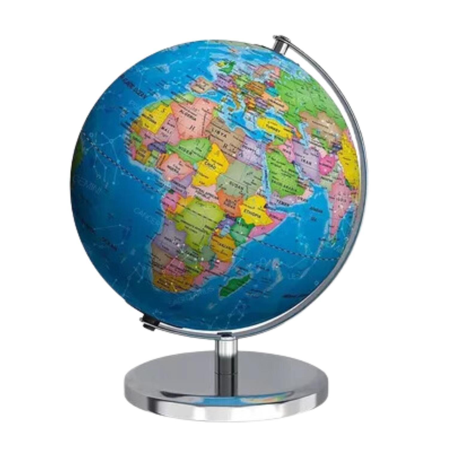 Lámpara Globo Terráqueo Político Esp. Soporte Metálico 32cm-2