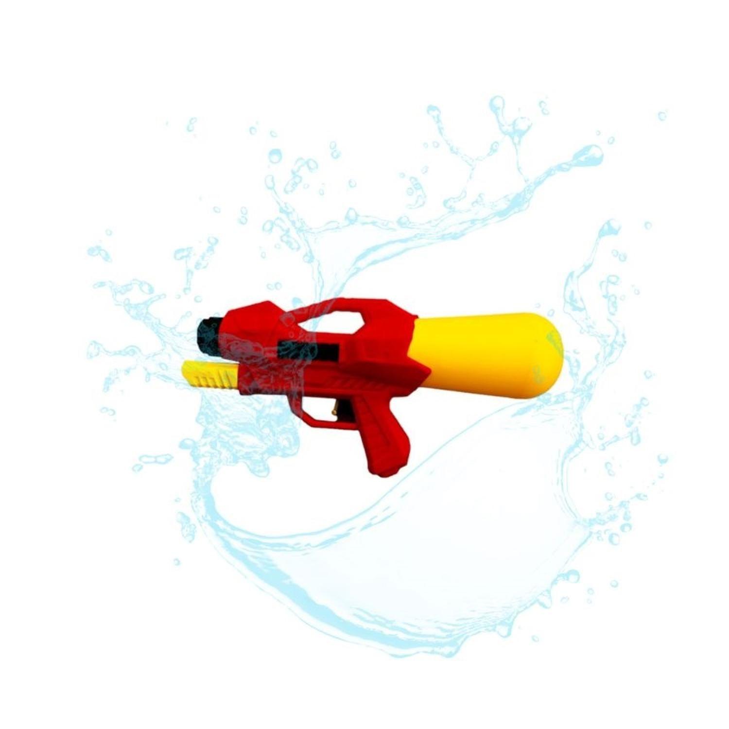 Pistola De Agua Bazooka Recargable Pluton Roja-1