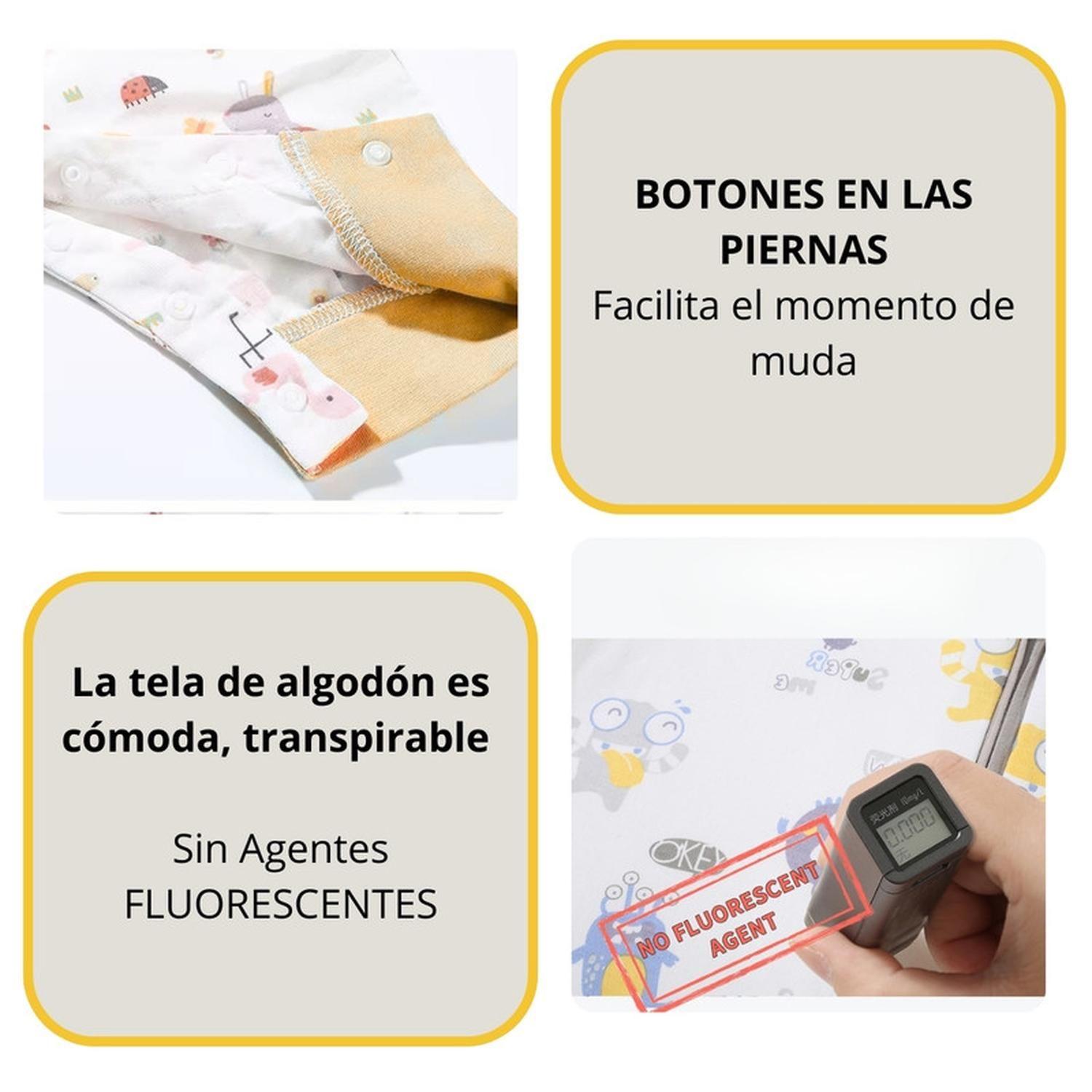 Saquito Dormir Bebe Tog 1,0 Con Pie Algodon Liviano Saurios-2