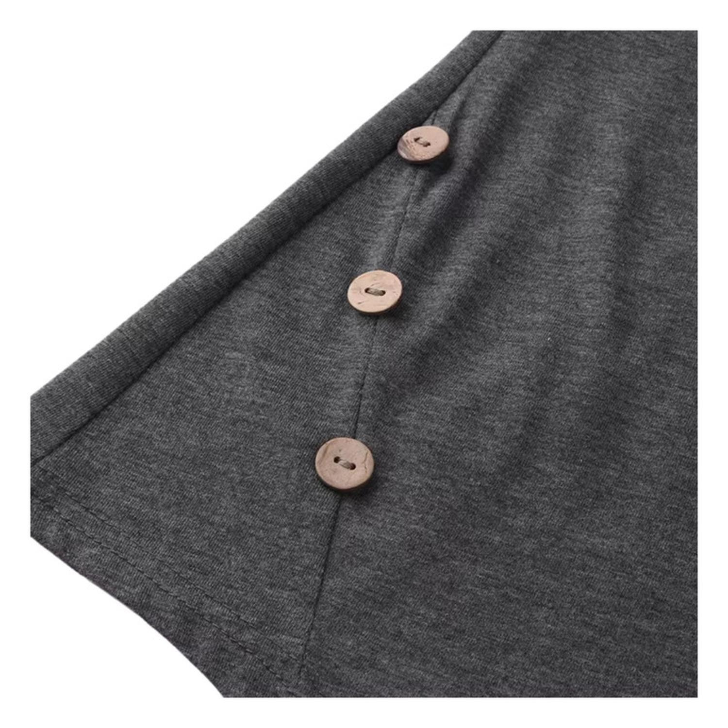 Polera Lactancia Maternidad Ema Manga Corta Gris-3