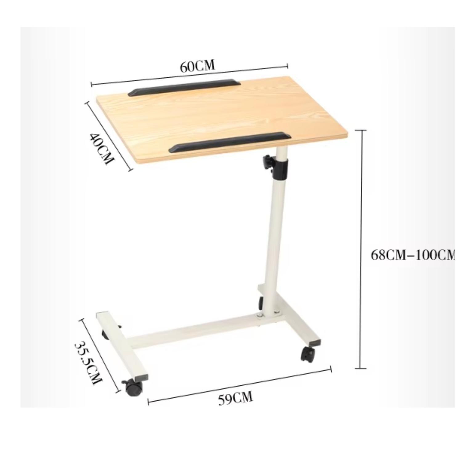 Mesa Plegable Enfermo Cama Altura Ajustable Computador Maple-2
