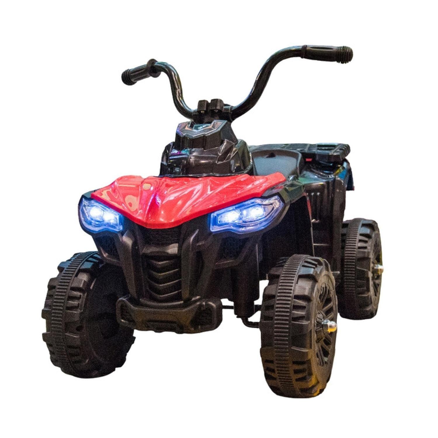 Cuatrimoto Auto Electrico Bateria Infantil Luz Sonido Roja-6