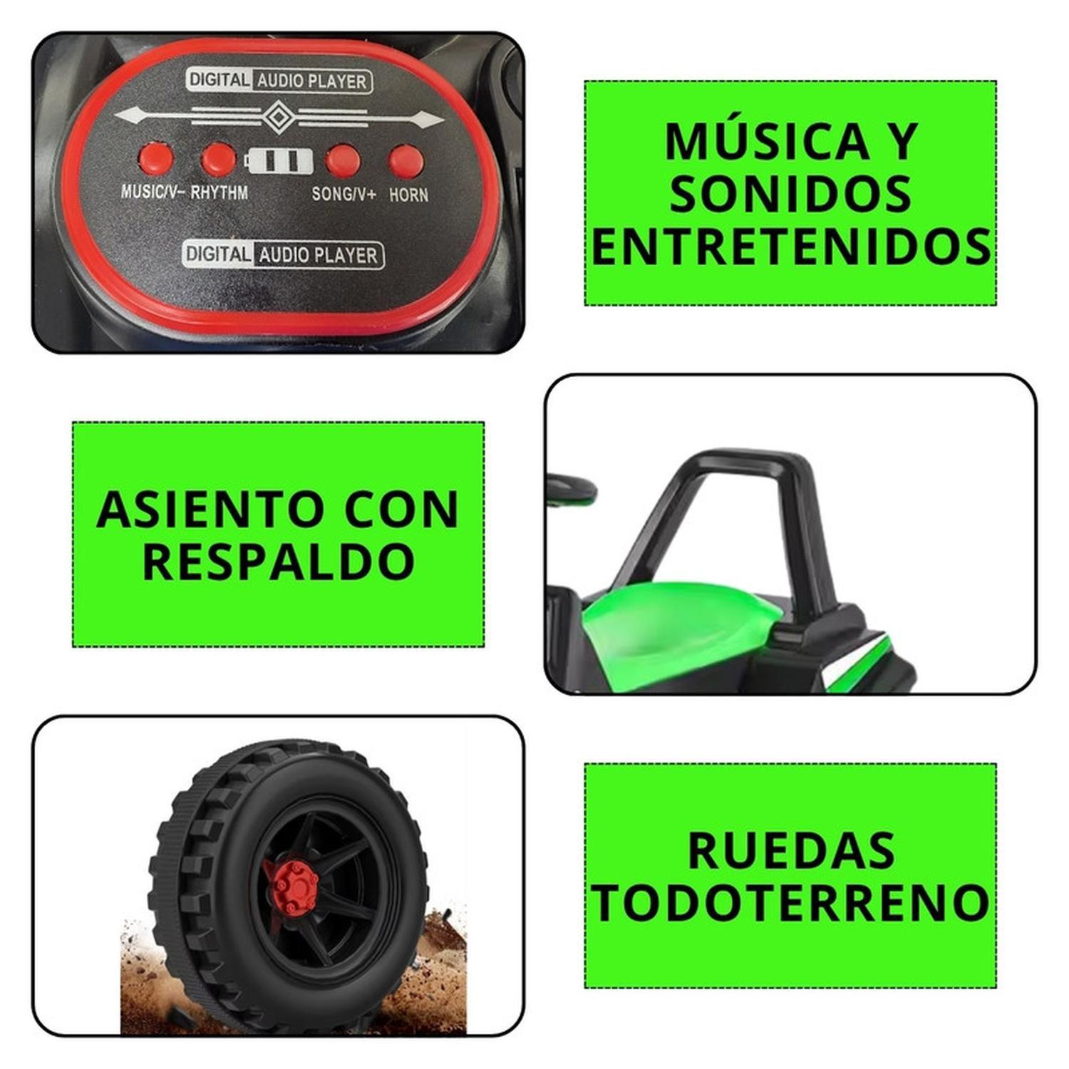 Moto Electrica Bateria Jeep Niño Con Control Luces Sonido-2