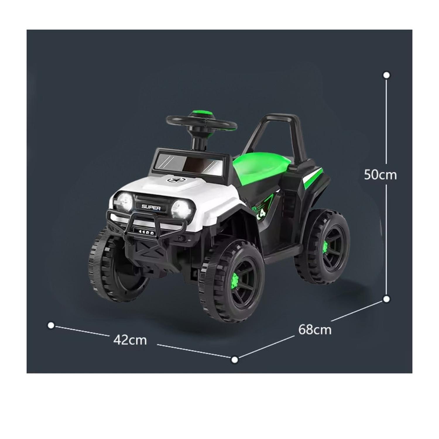 Moto Electrica Bateria Jeep Niño Con Control Luces Sonido-5