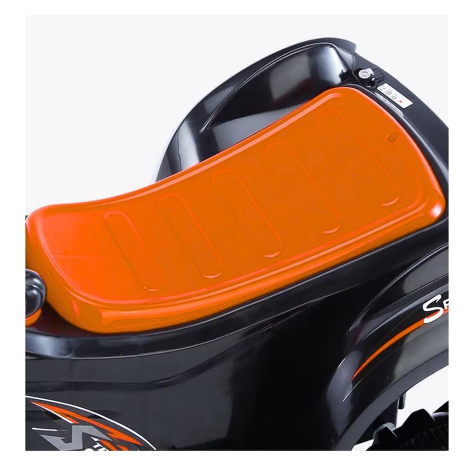 Moto Electrica Bateria Auto Niño Luz Y Sonido D68 Naranja-6