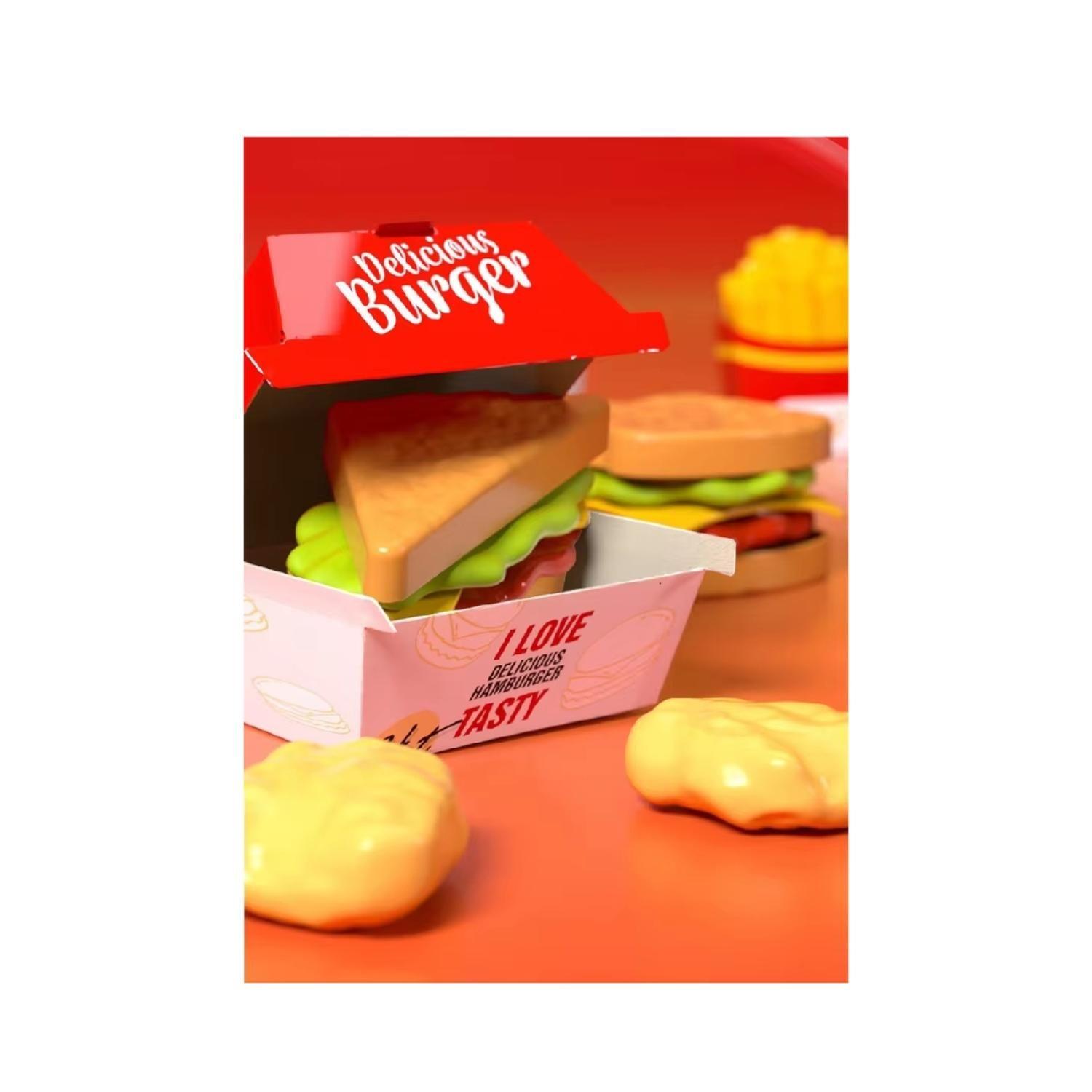 Supermercado Juguete Cocina De Comida Rapida Luz y sonido-4