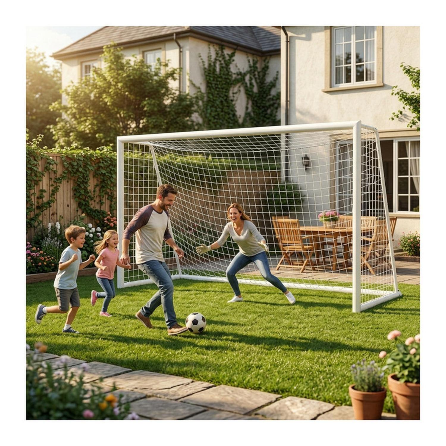 Arco De Fútbol Grande Metálico 300x200 Cm-2