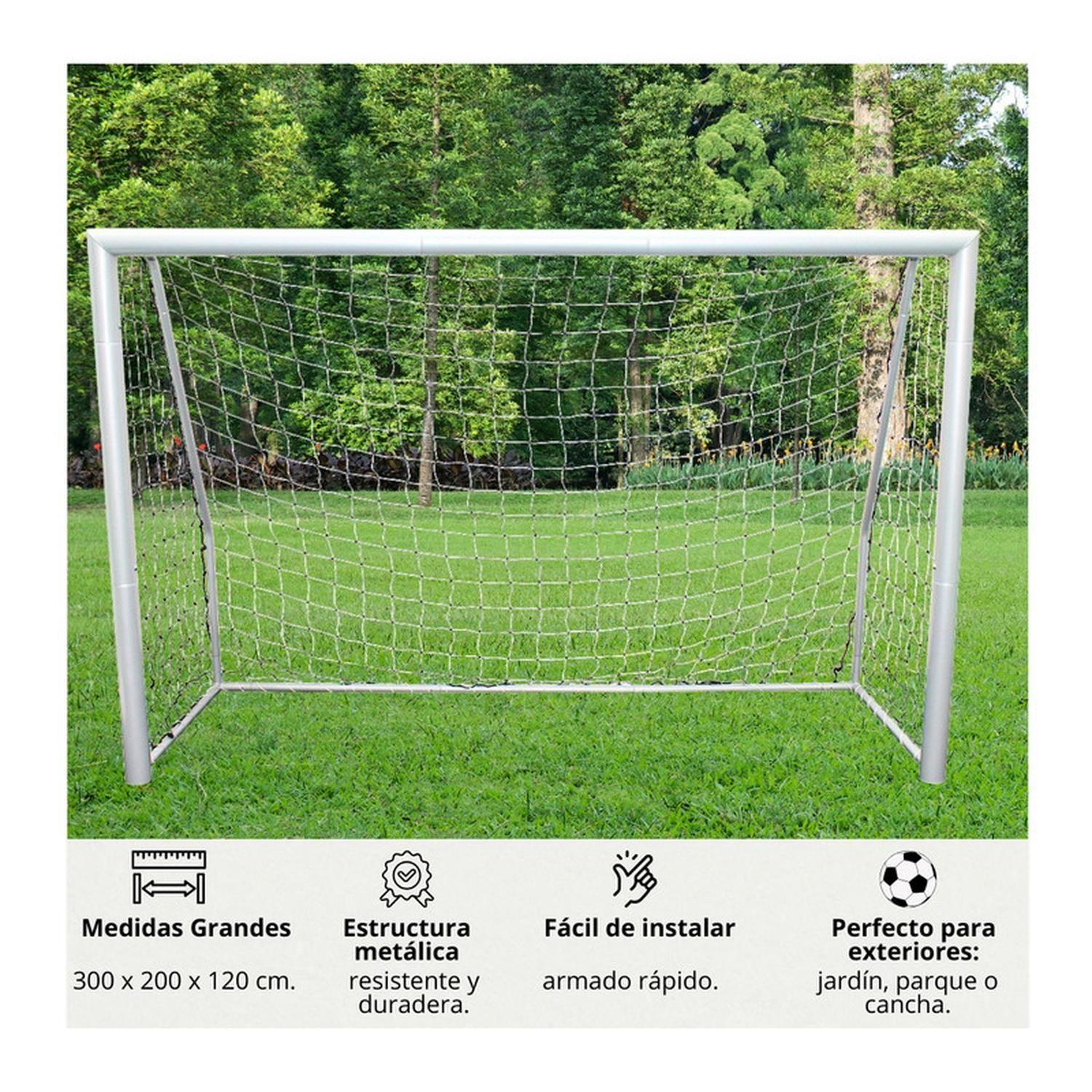Arco De Fútbol Grande Metálico 300x200 Cm-4