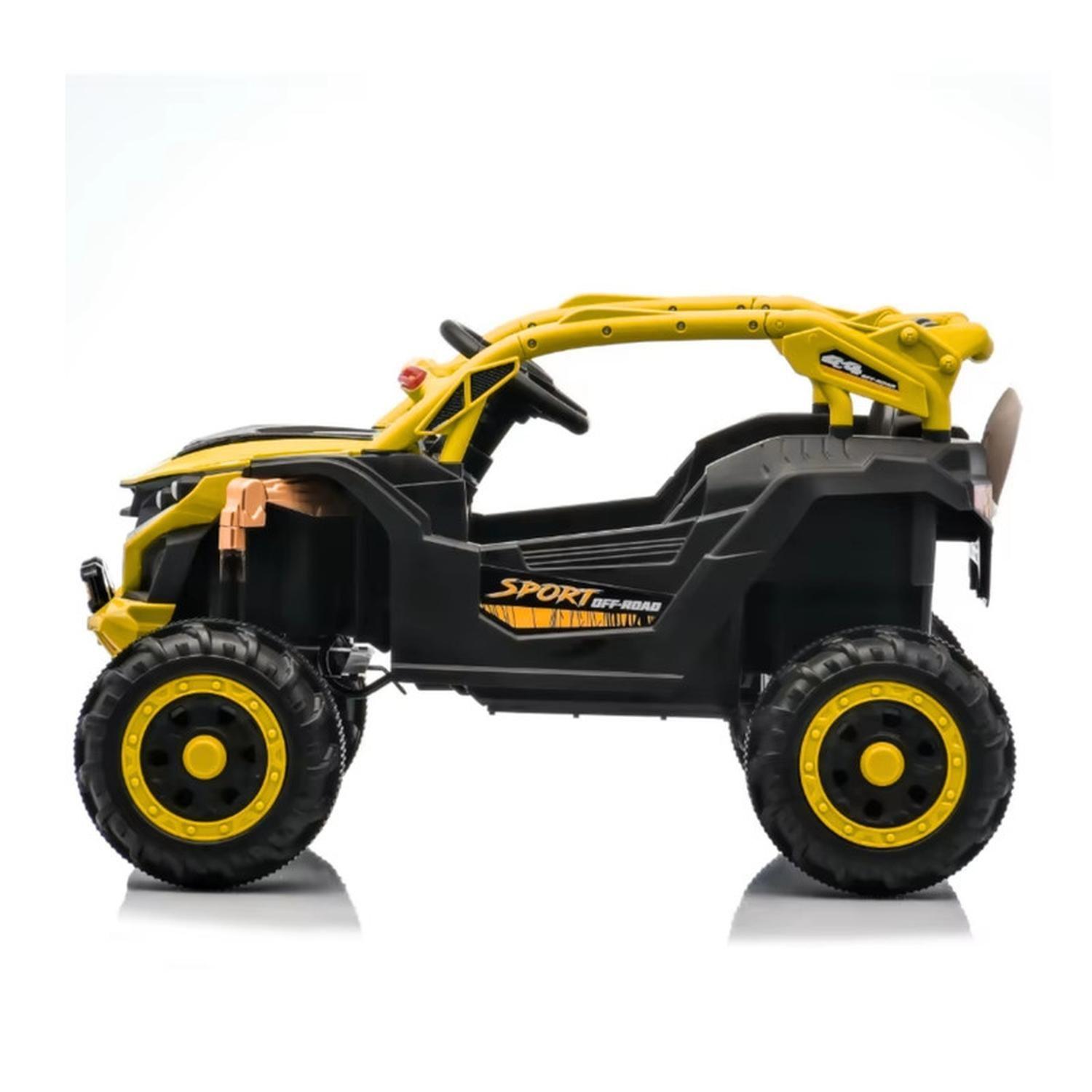 Auto Eléctrico Infantil Buggy Nitro Batería Control Amarillo-2