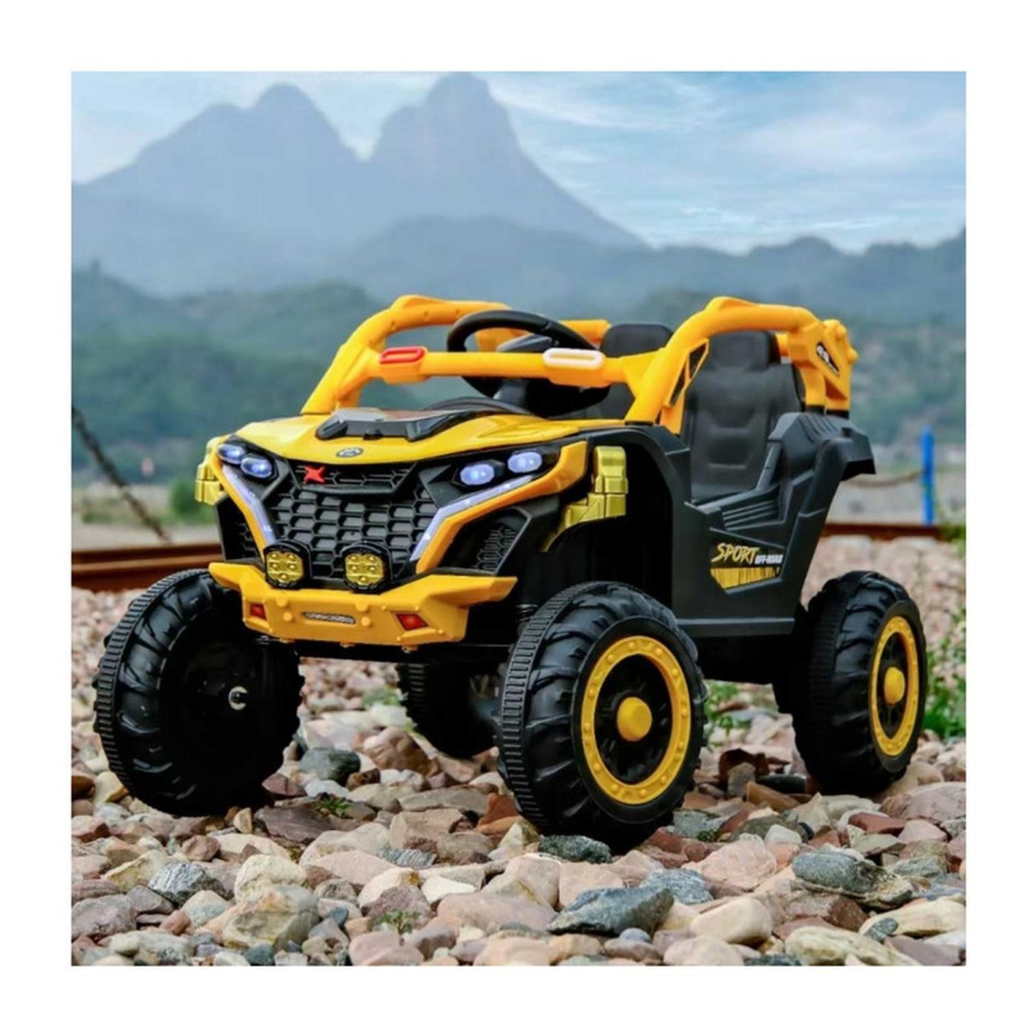Auto Eléctrico Infantil Buggy Nitro Batería Control Amarillo-3
