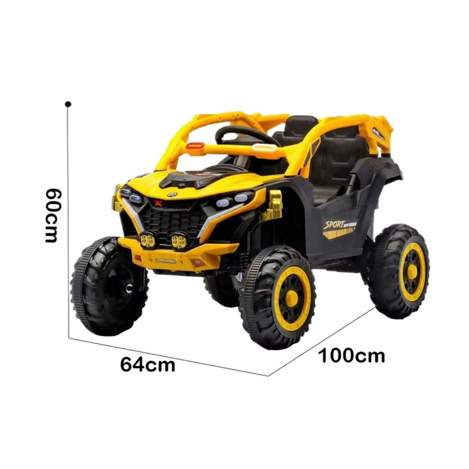 Auto Eléctrico Infantil Buggy Nitro Batería Control Amarillo-5