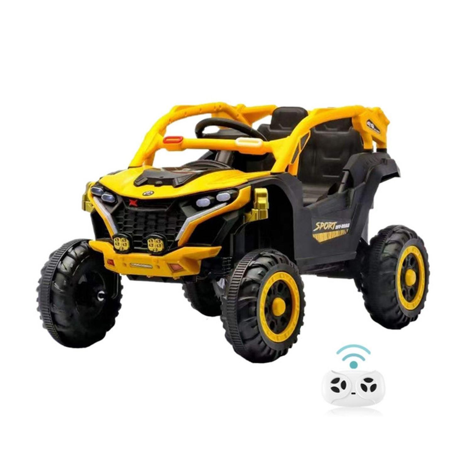 Auto Eléctrico Infantil Buggy Nitro Batería Control Amarillo-8