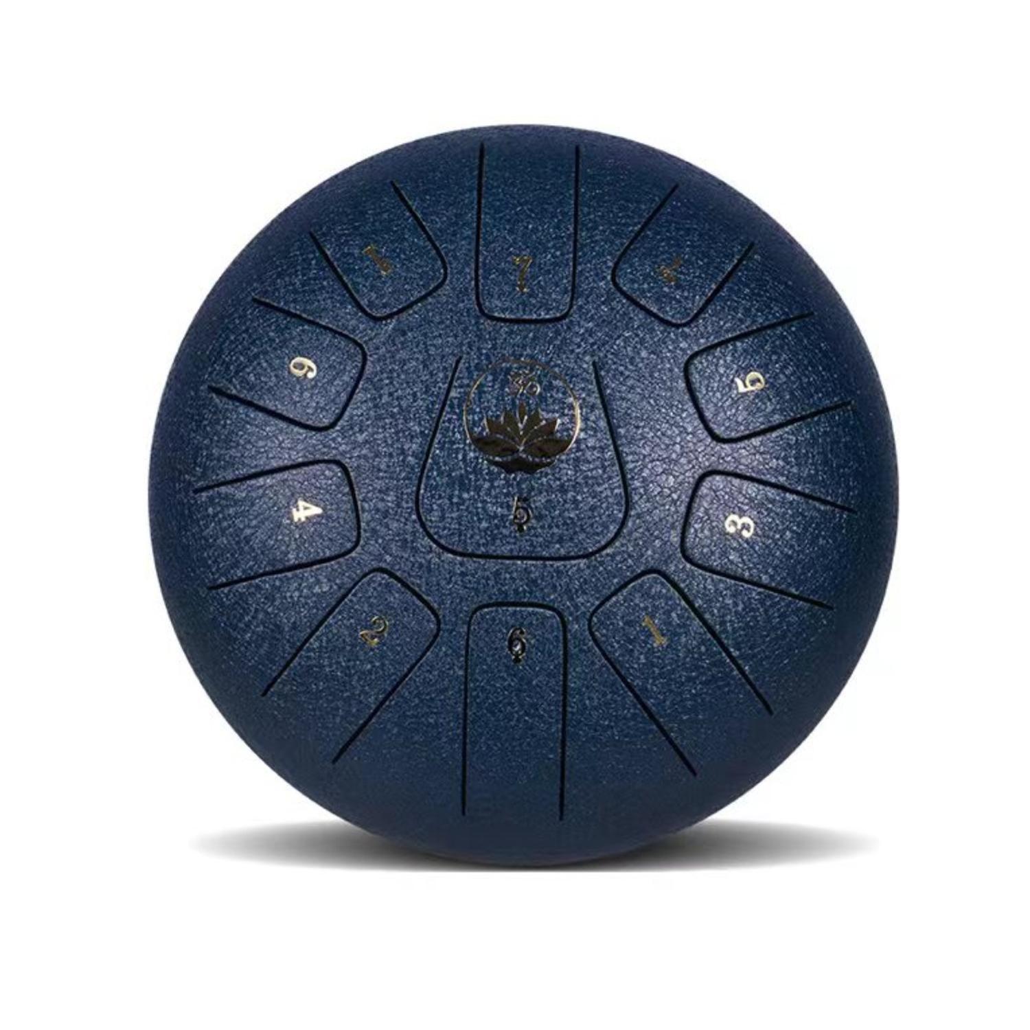Tambor Lengua De Acero Azul. 12” 13 Tonos. Meditación Yoga-1