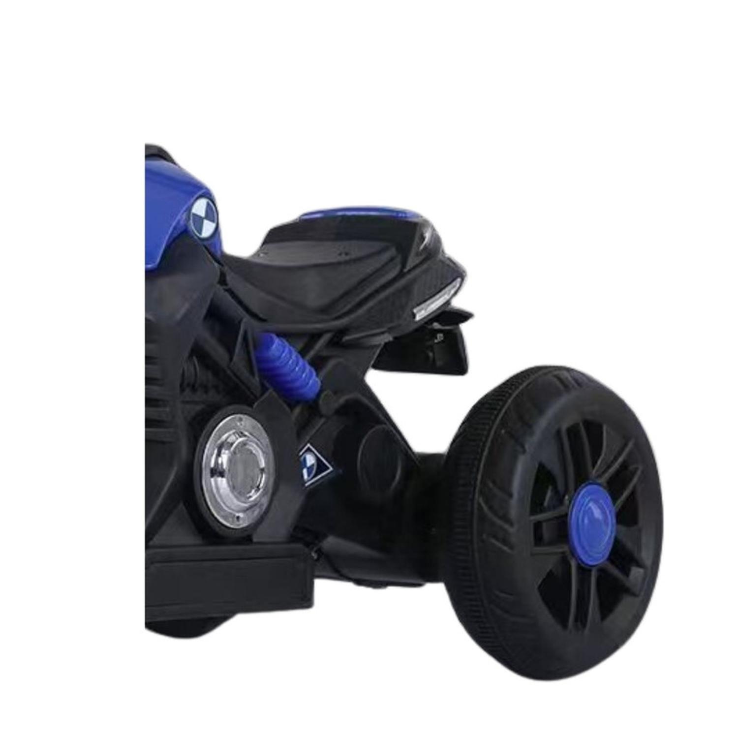 Moto Niño Antivuelco A Bateria Recargable Luz Y Sonido Blue-5