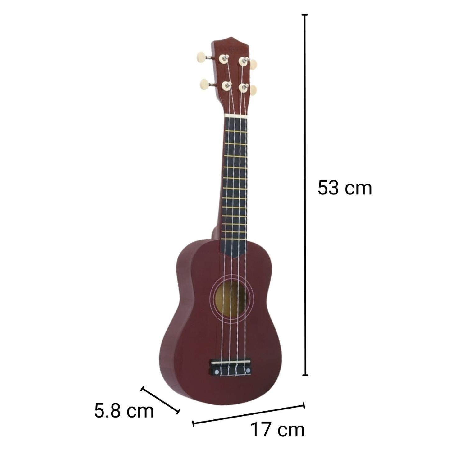 Ukelele 21" Cafe Oscuro Incluye Funda-3
