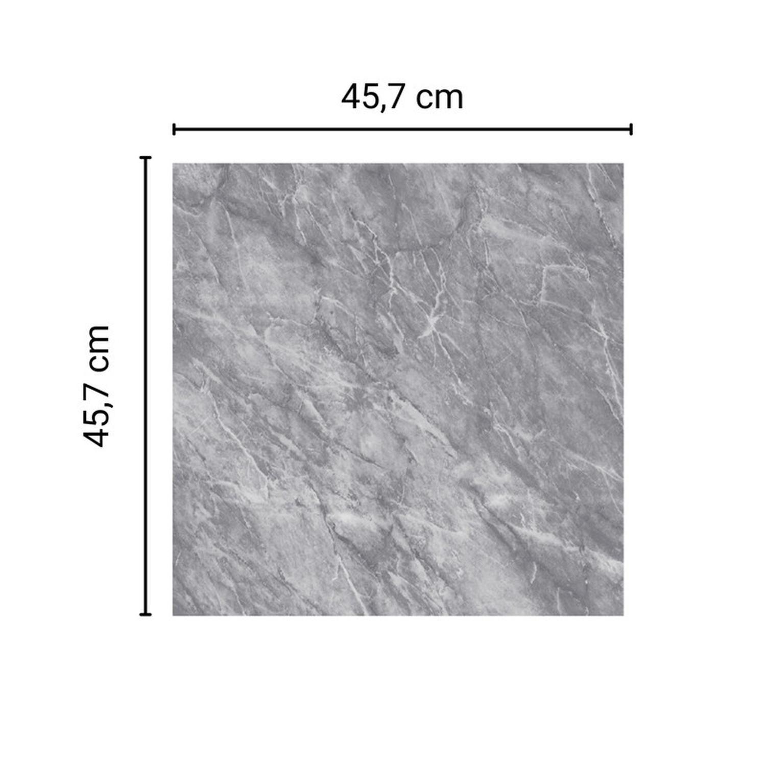 Piso Vinílico Símil Porcelanato 45,7x45,7 Piedra Gris-2