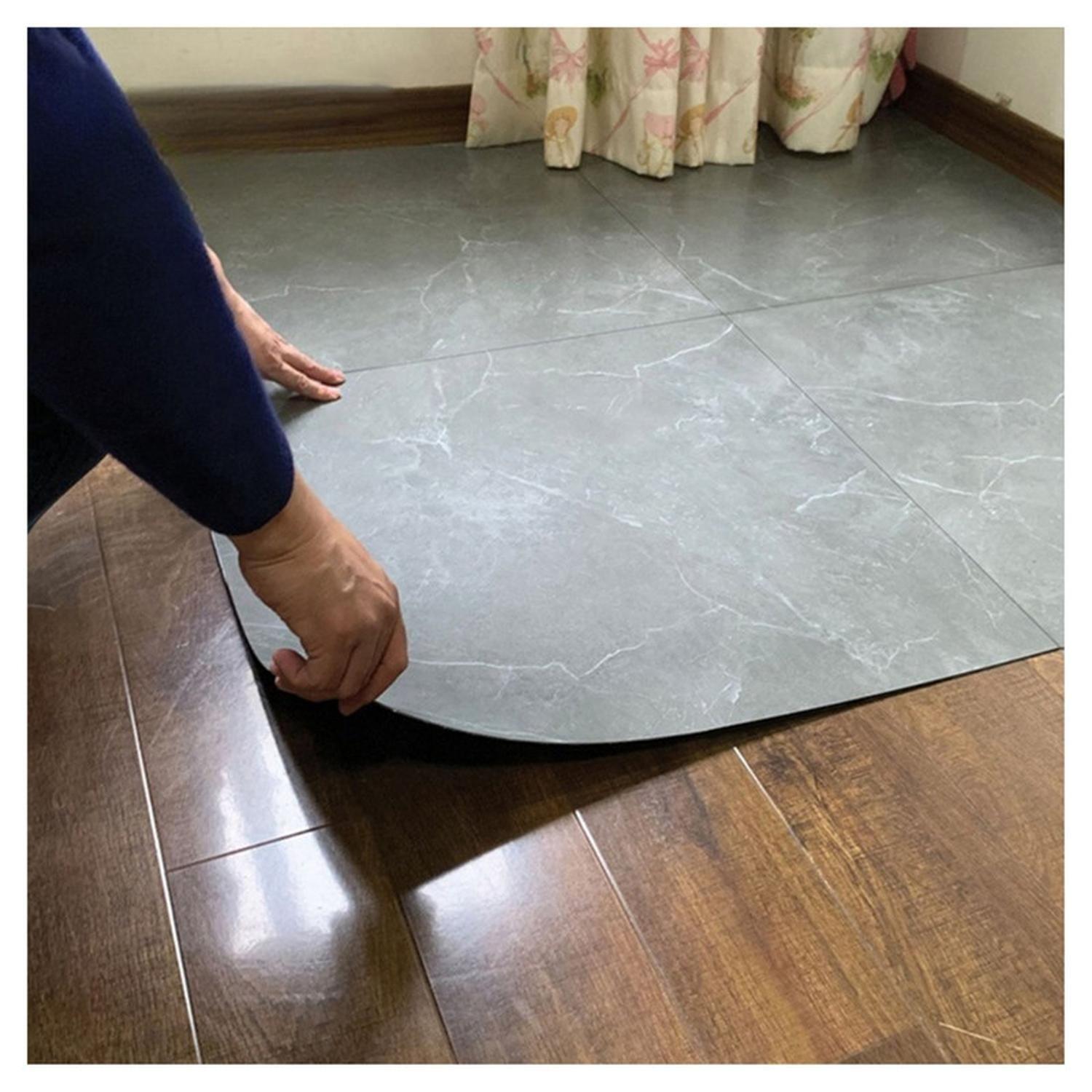 Piso Vinílico Símil Porcelanato 45,7x45,7 Piedra Gris-3