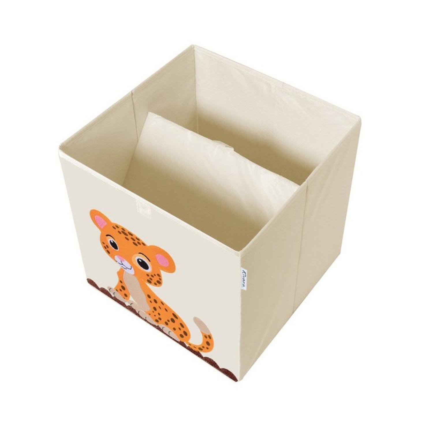 Caja Organizador Juguetes Ropa Infantil Kivara Leopardo-2