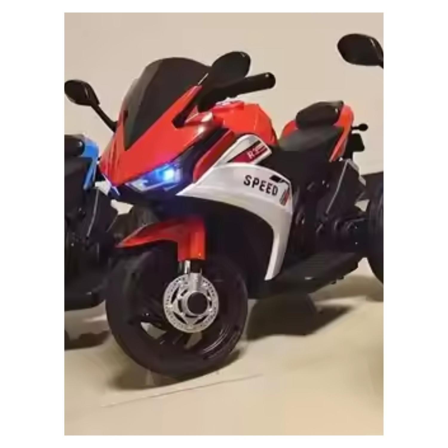 Moto Electrica Auto Juguete Kq Grande Luz Sonido Roja 3 Rued-9