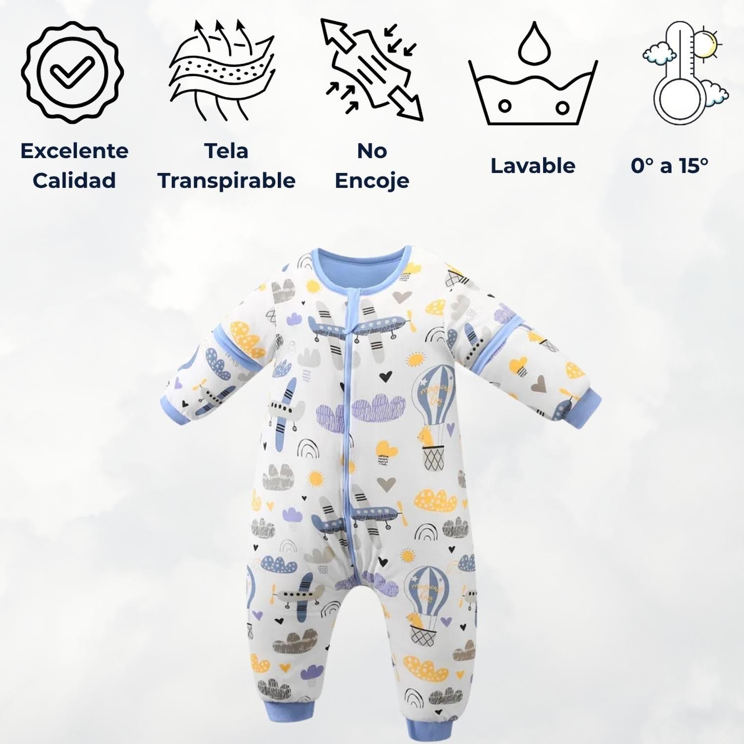 Saquito De Dormir Bebe Con Pie Y Brazos Pijama Tog 2.5-3