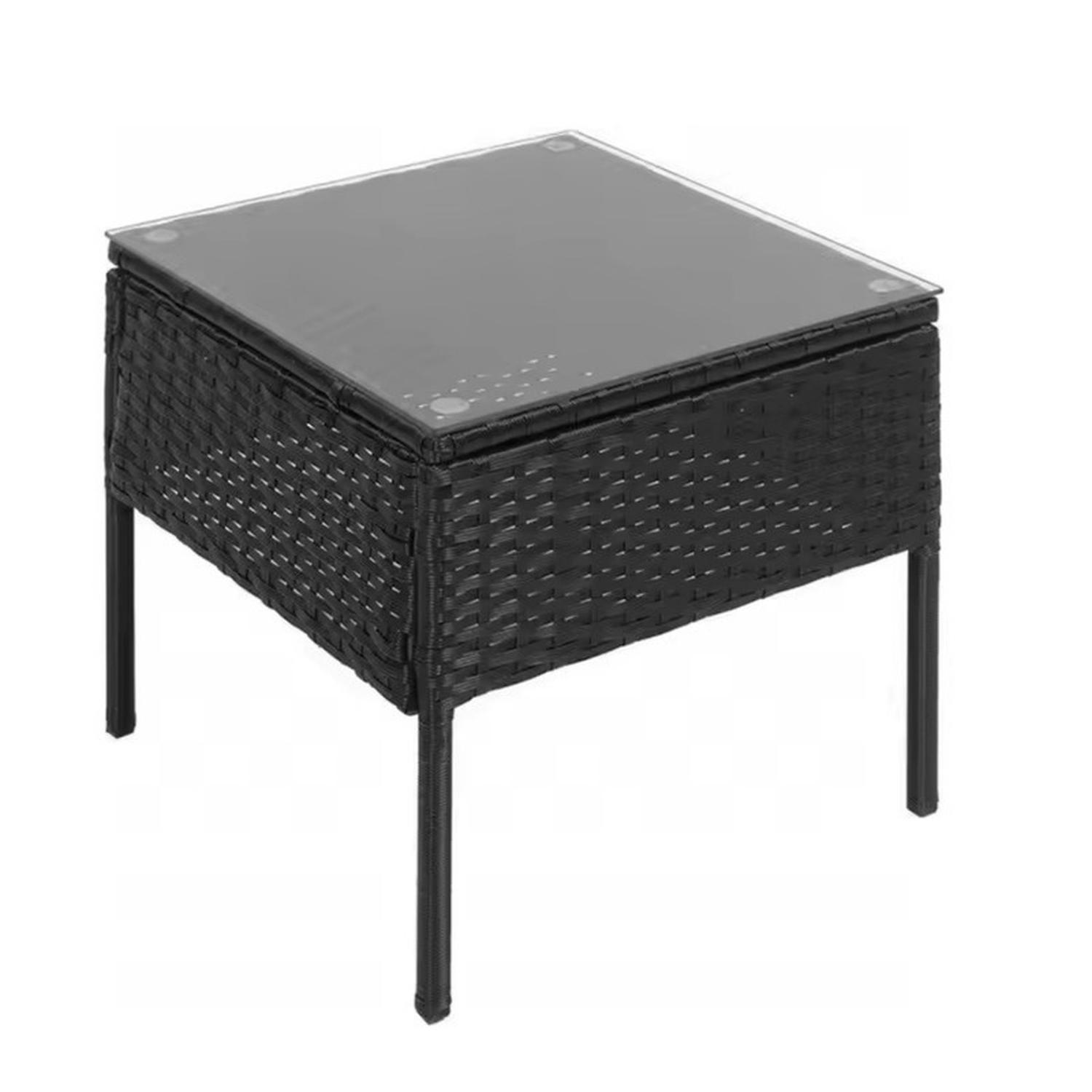 Juego De Terraza Living Ratán Sintético Sally 3 Piezas-4