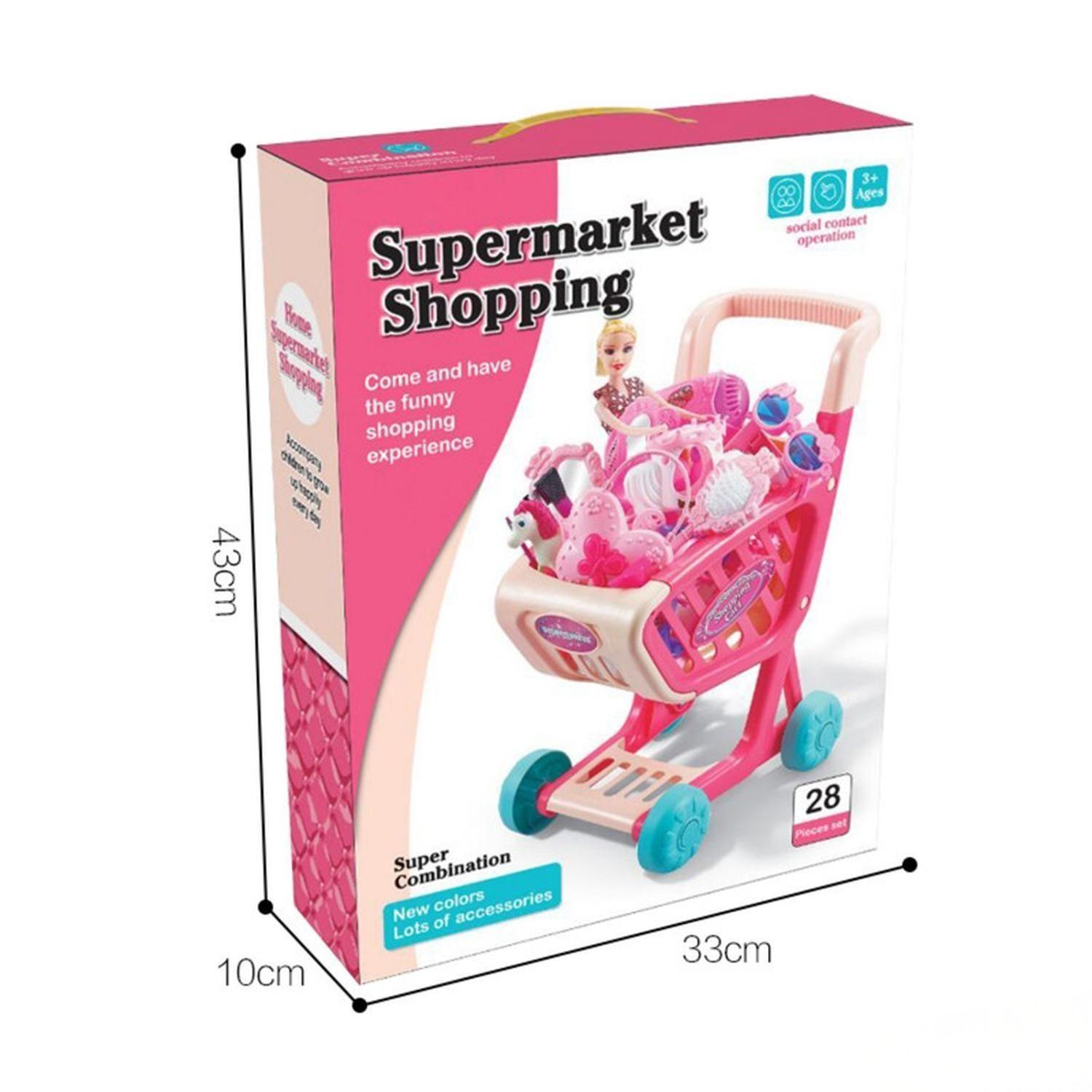 Carro Supermercado Juguete Carrito Compras 28 Piezas-3