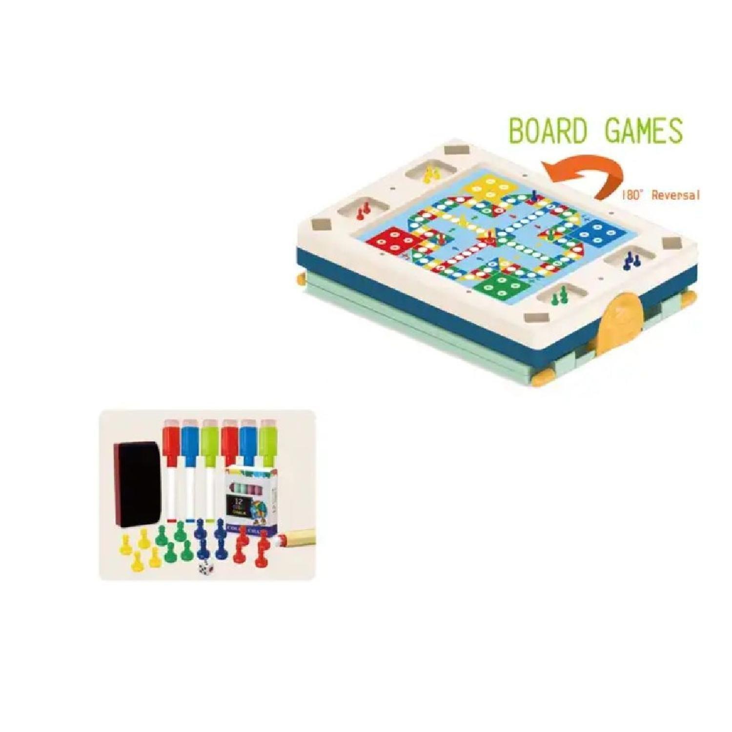 Pizarra Magnetica Doble Interactiva 5 En 1 Con Juegos Mesa-2
