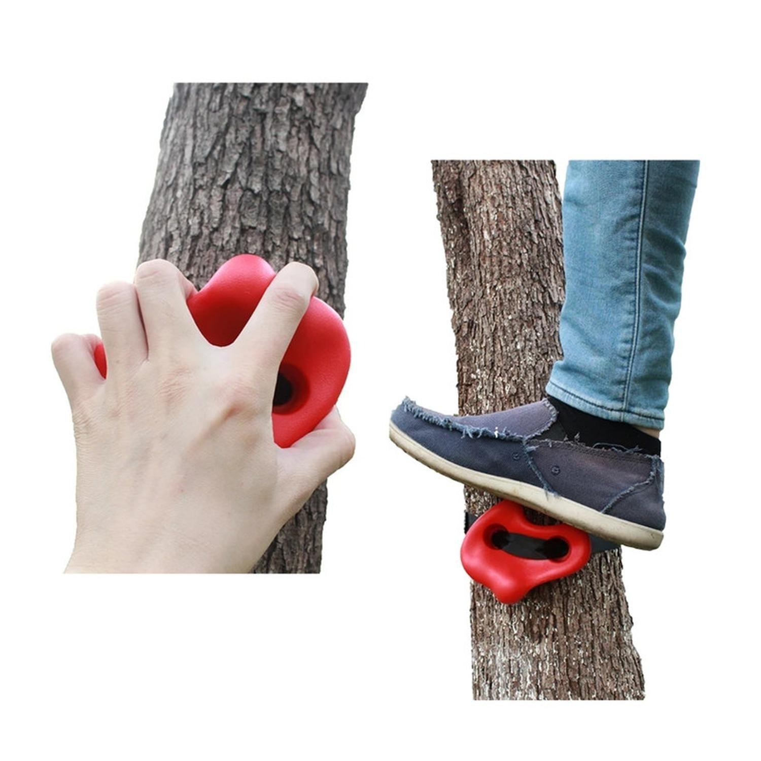 Juego Escalada Para Arbol 12 Piedras Resina + 5 Cinturones-5