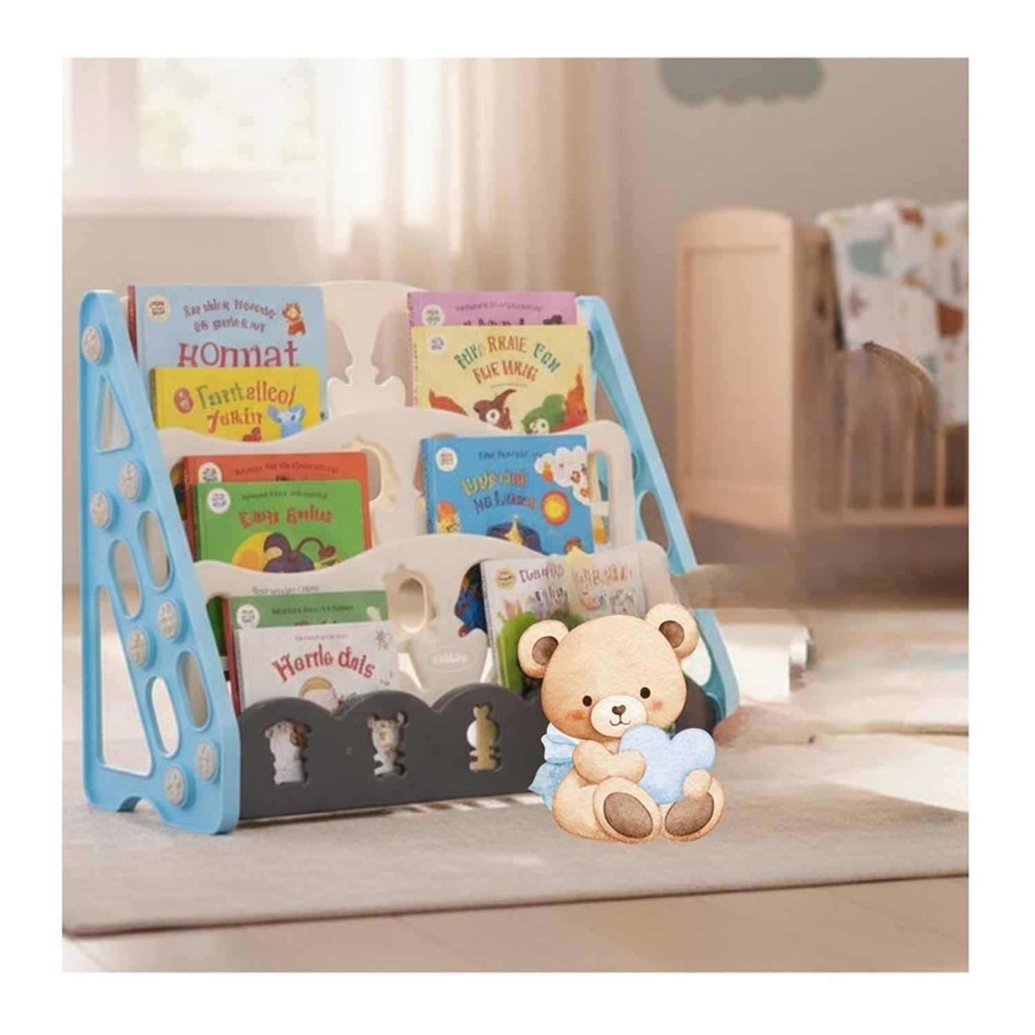 Biblioteca Infantil Estante Organizador Libros 3 Niveles-2