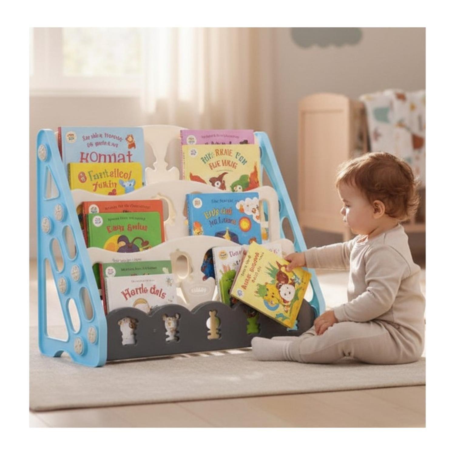 Biblioteca Infantil Estante Organizador Libros 3 Niveles-0