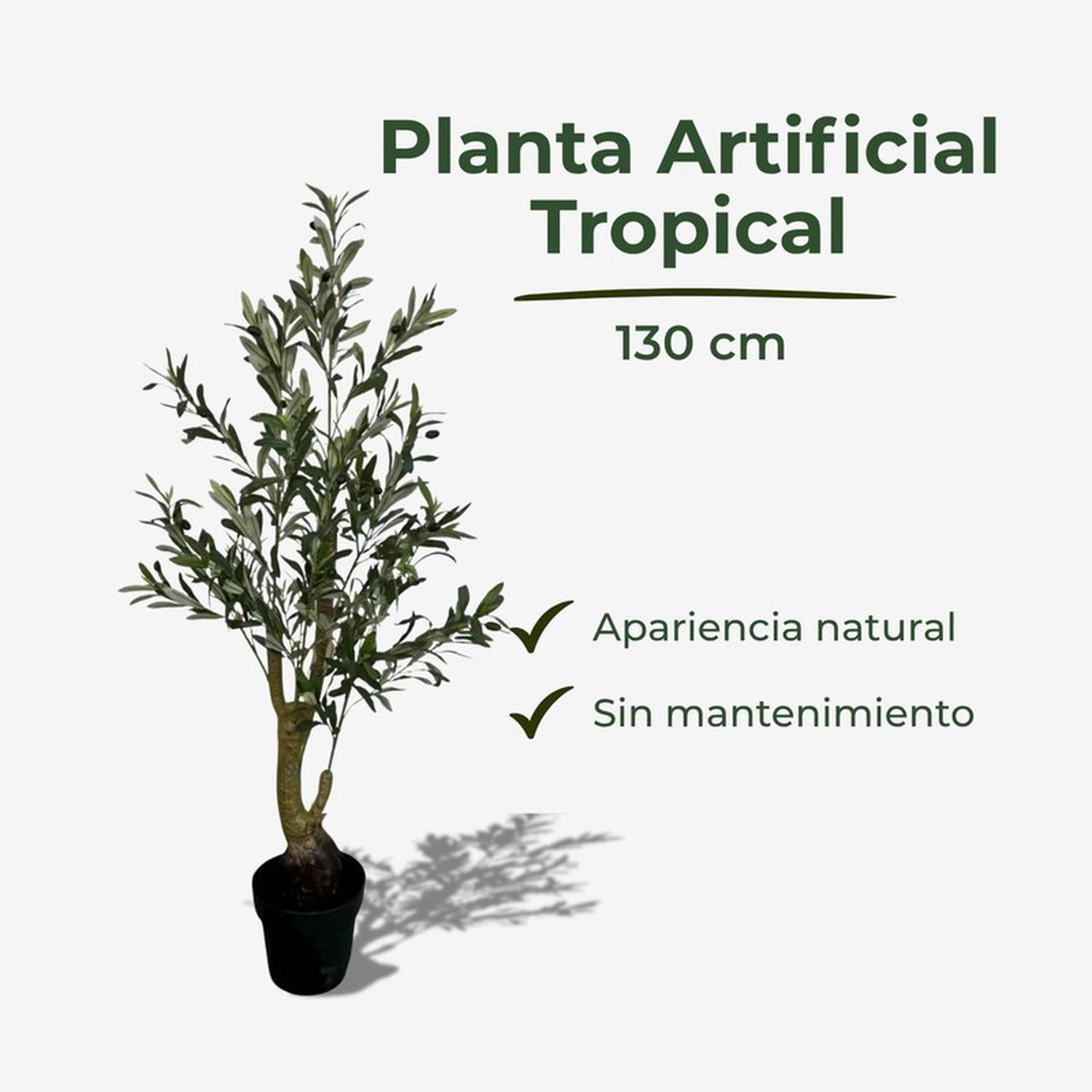 Planta Artificial Olivo Diseño Realista 130 cm-2