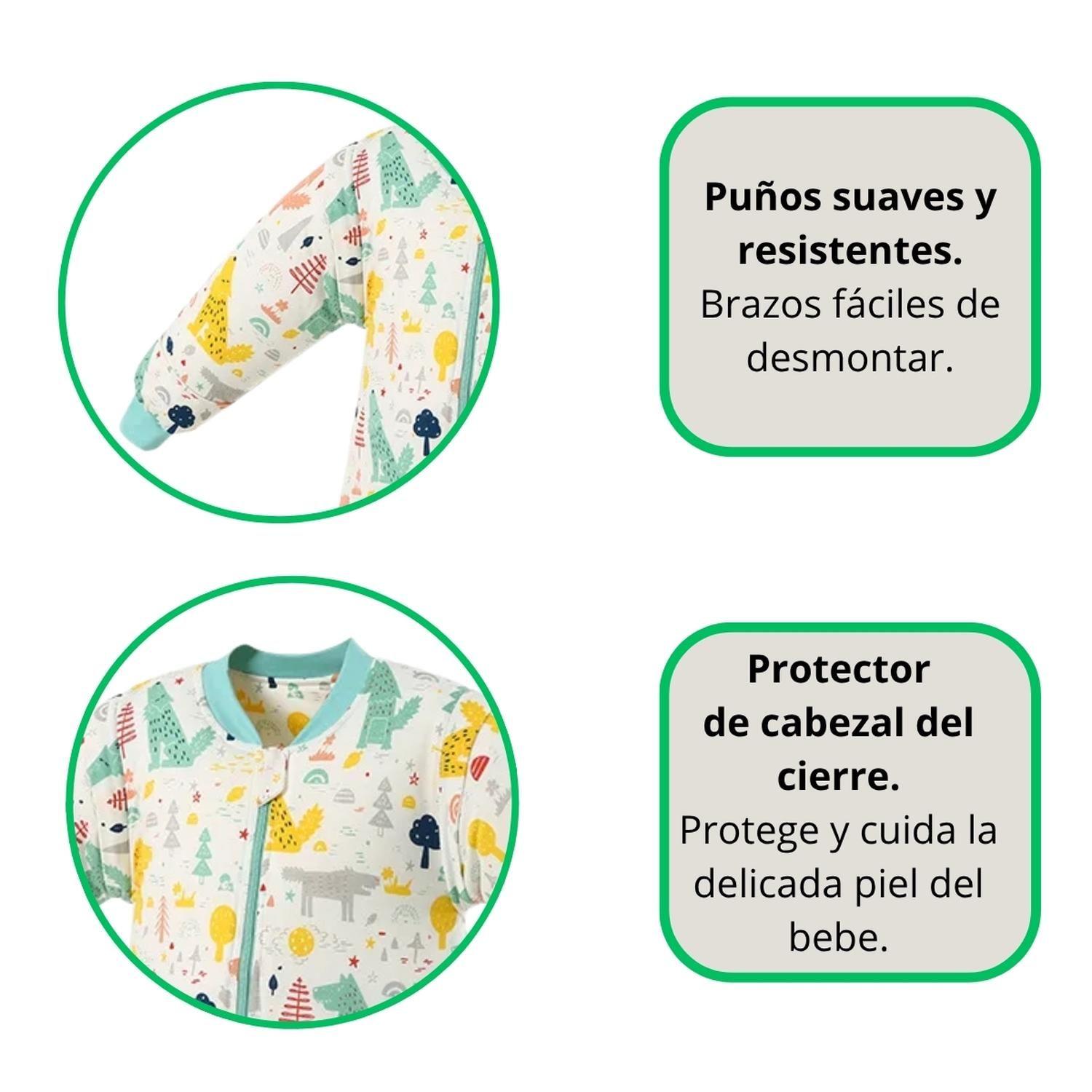 Saquito De Dormir Bebe Pijama Con Pie Tog 1.5 Saco Dormir-1