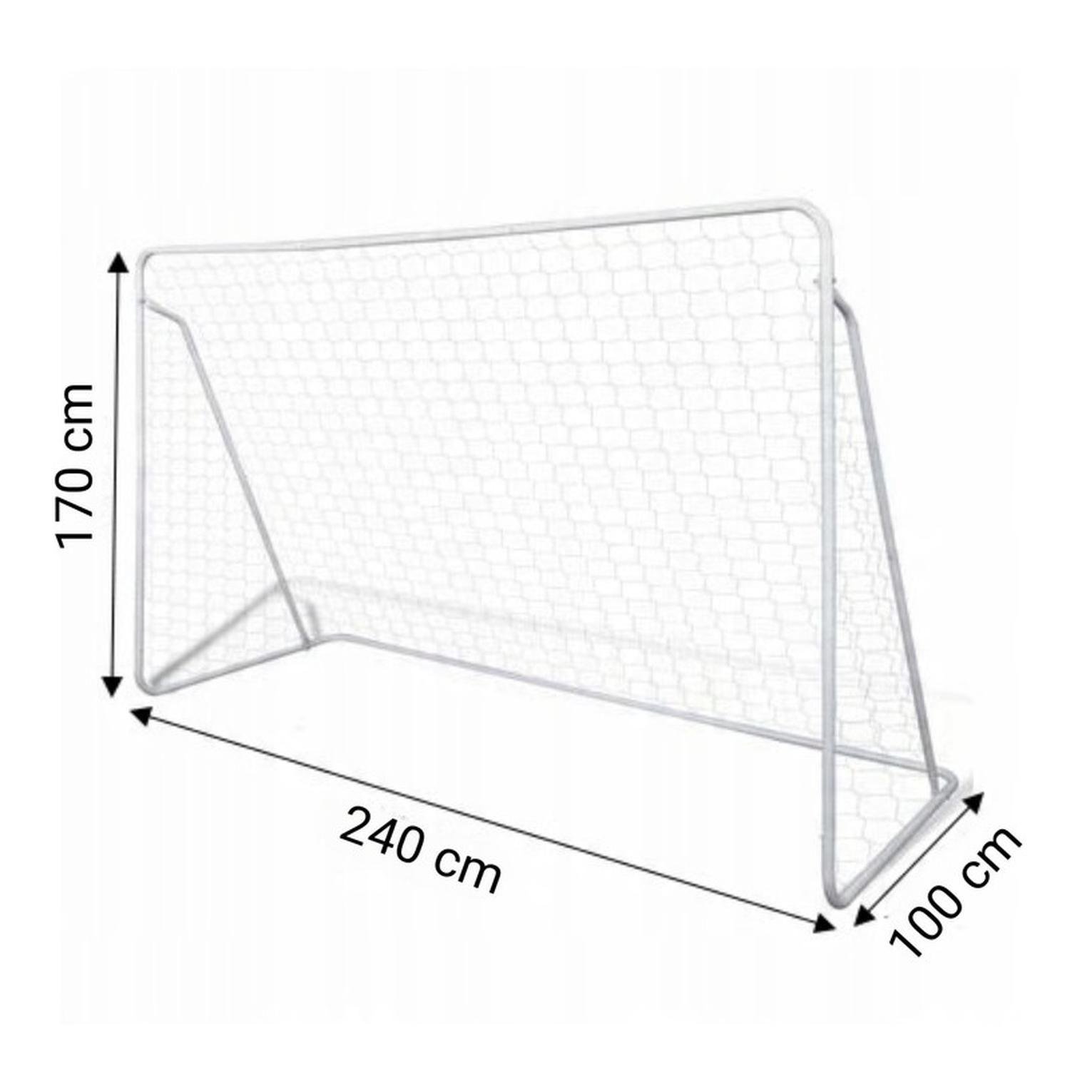 Arco Fútbol Metálico 240x170x100 Cm + Red-2