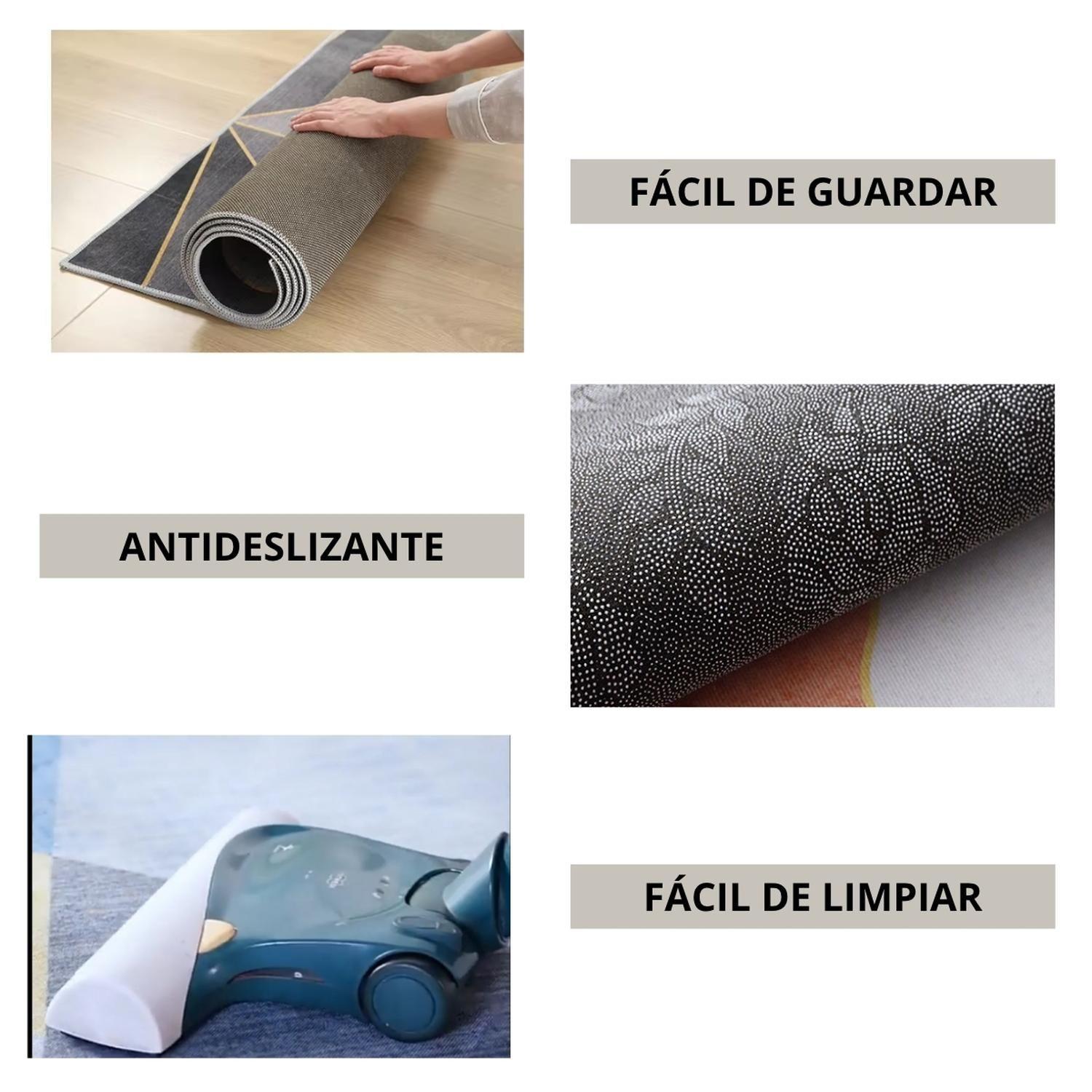 Alfombra Living Grande 150X200 Cm. Turquaz Tapete Sala 3D-2